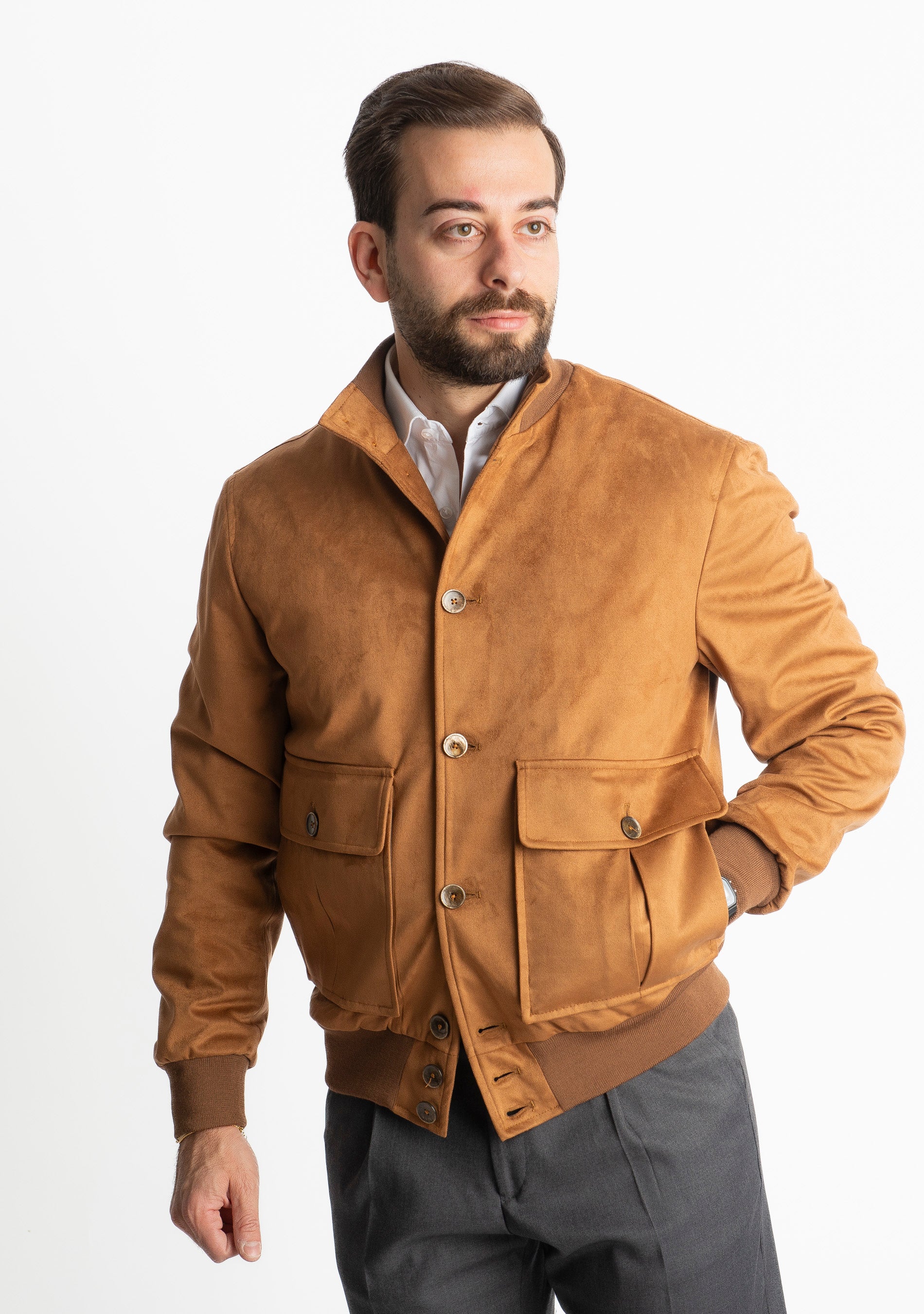 Giubbotto Polo Renna Tabacco