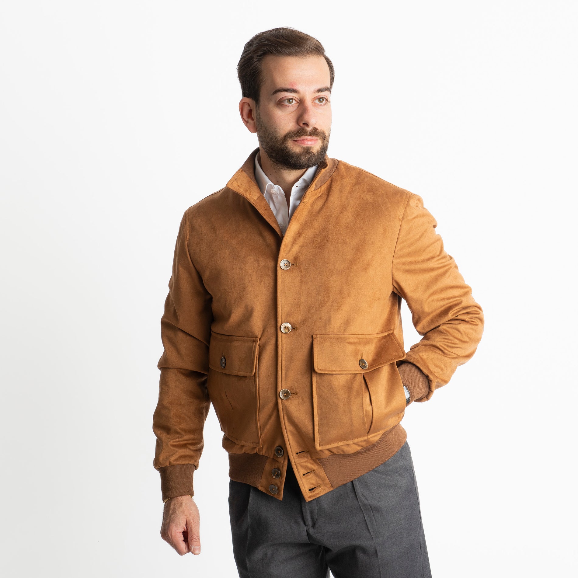 Giubbotto Polo Renna Tabacco