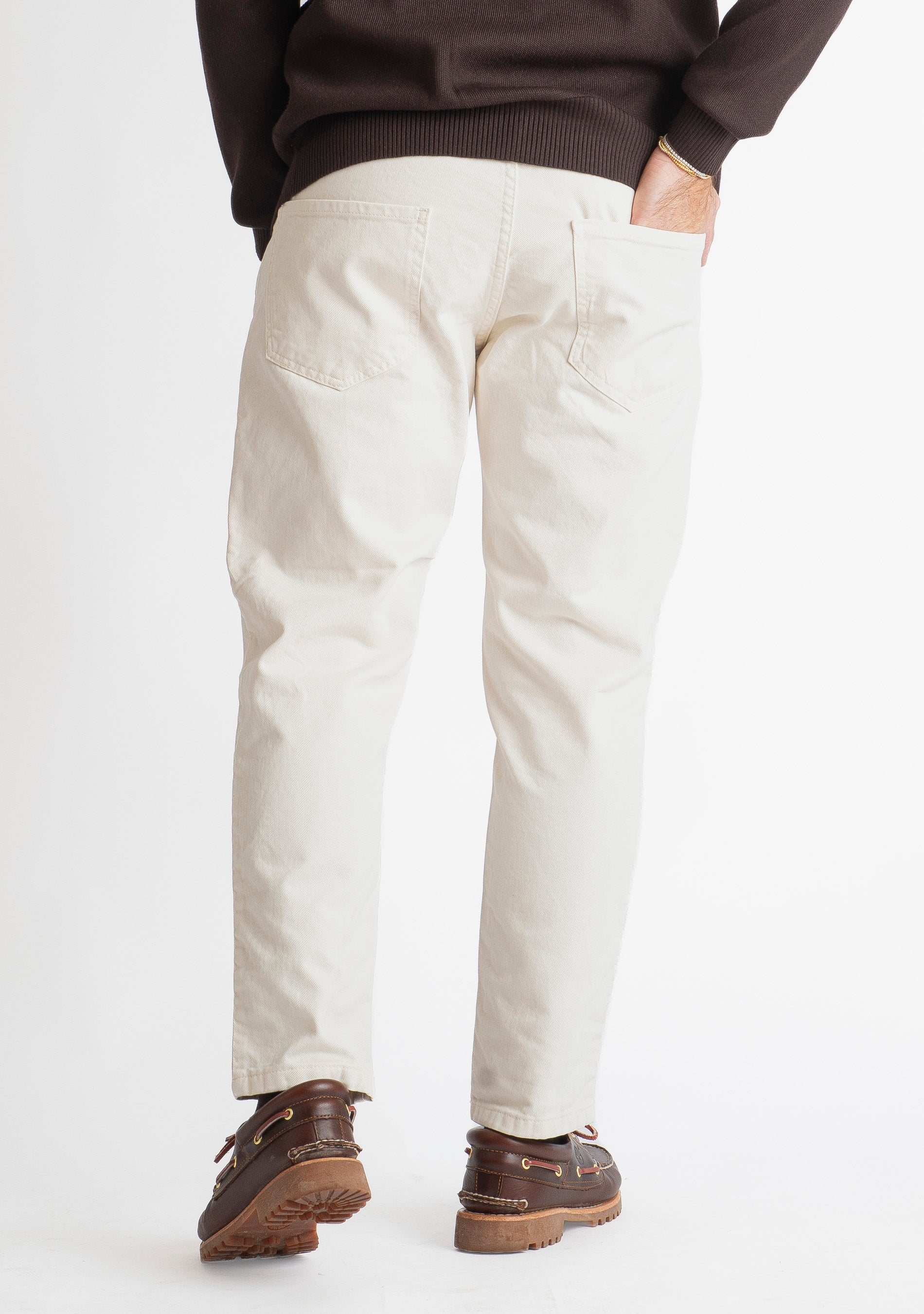 Pantalone Cinque Tasche Panna