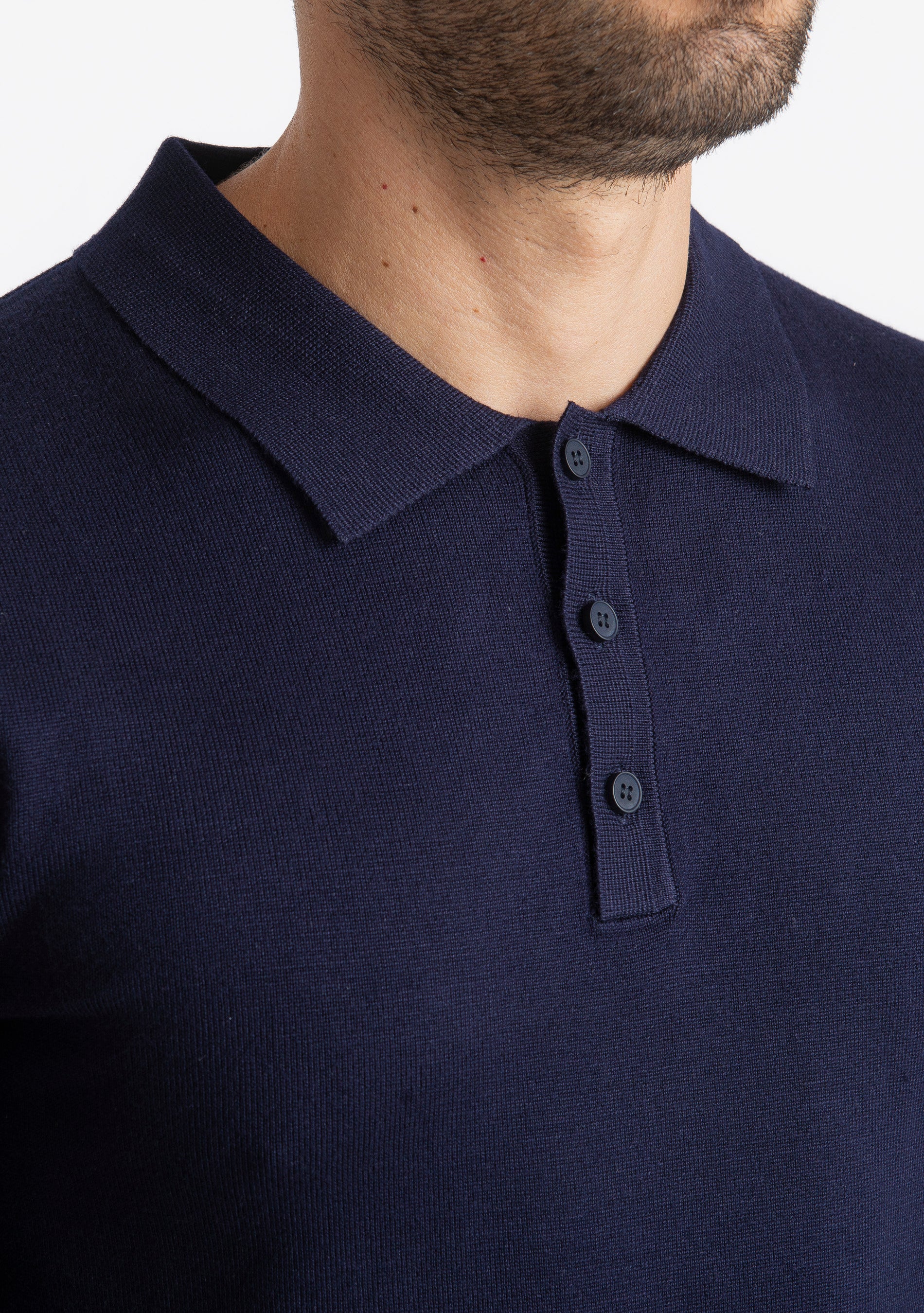 Polo Manica Lunga MP888 Blu