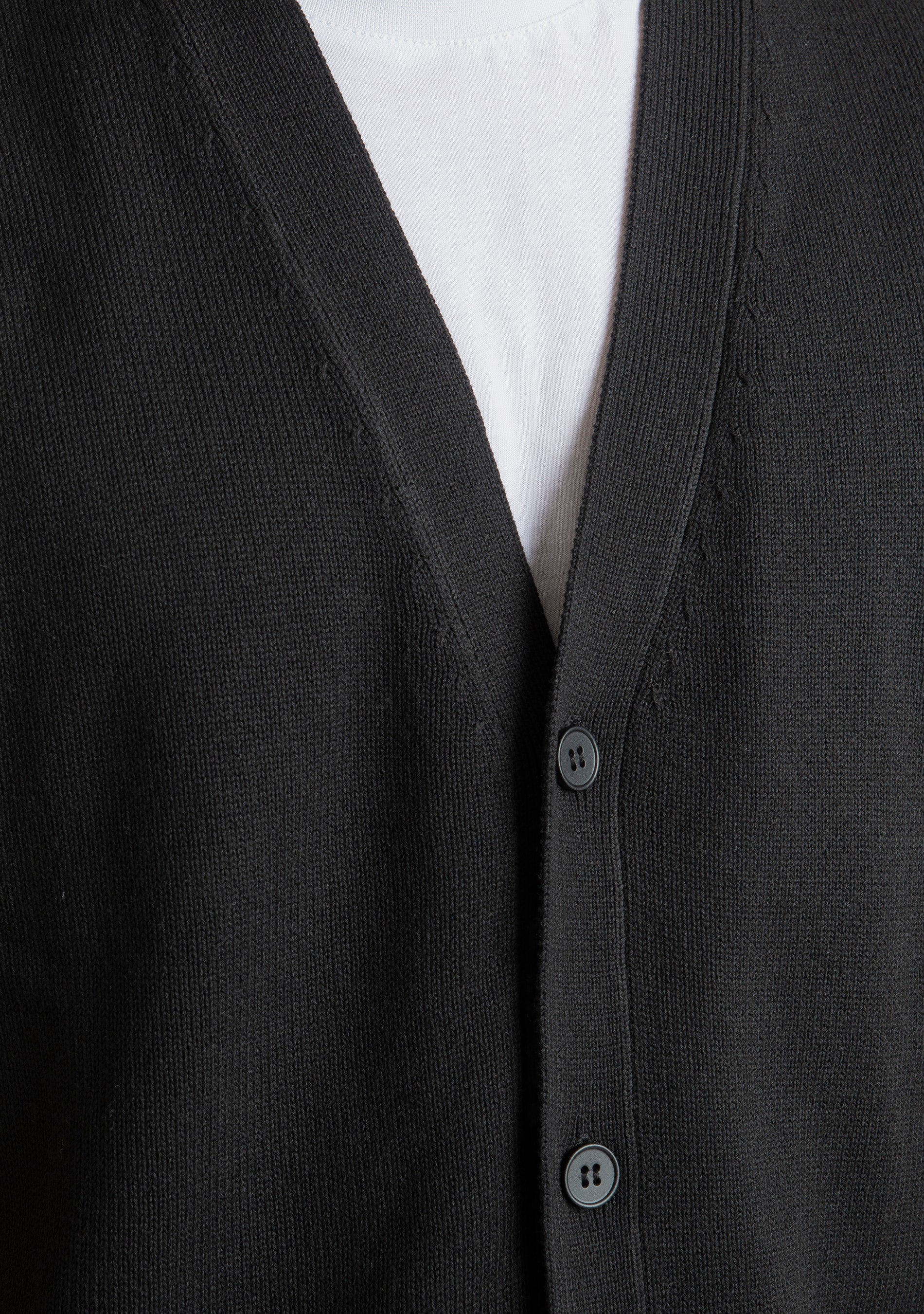 Gilet in Maglia Relaxed Fit Nero