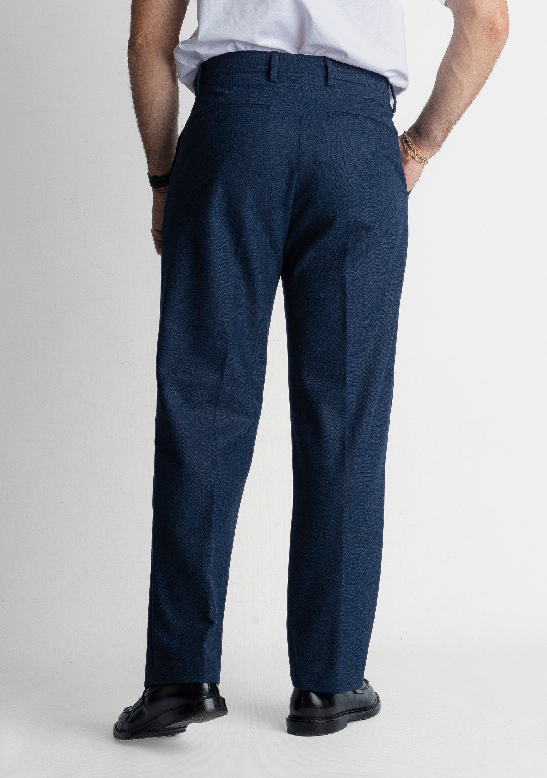 Pantalone Fondo Ampio Poema TO8015 Blu