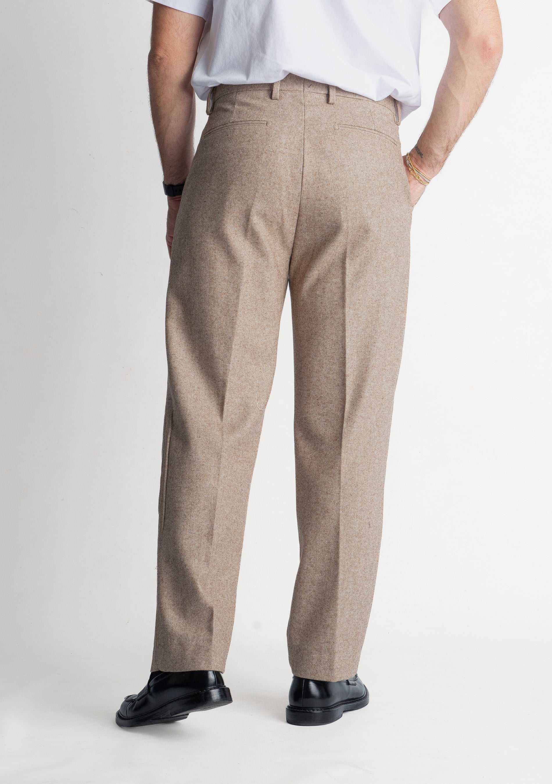 Pantalone Fondo Ampio Poema TO8015 Beige