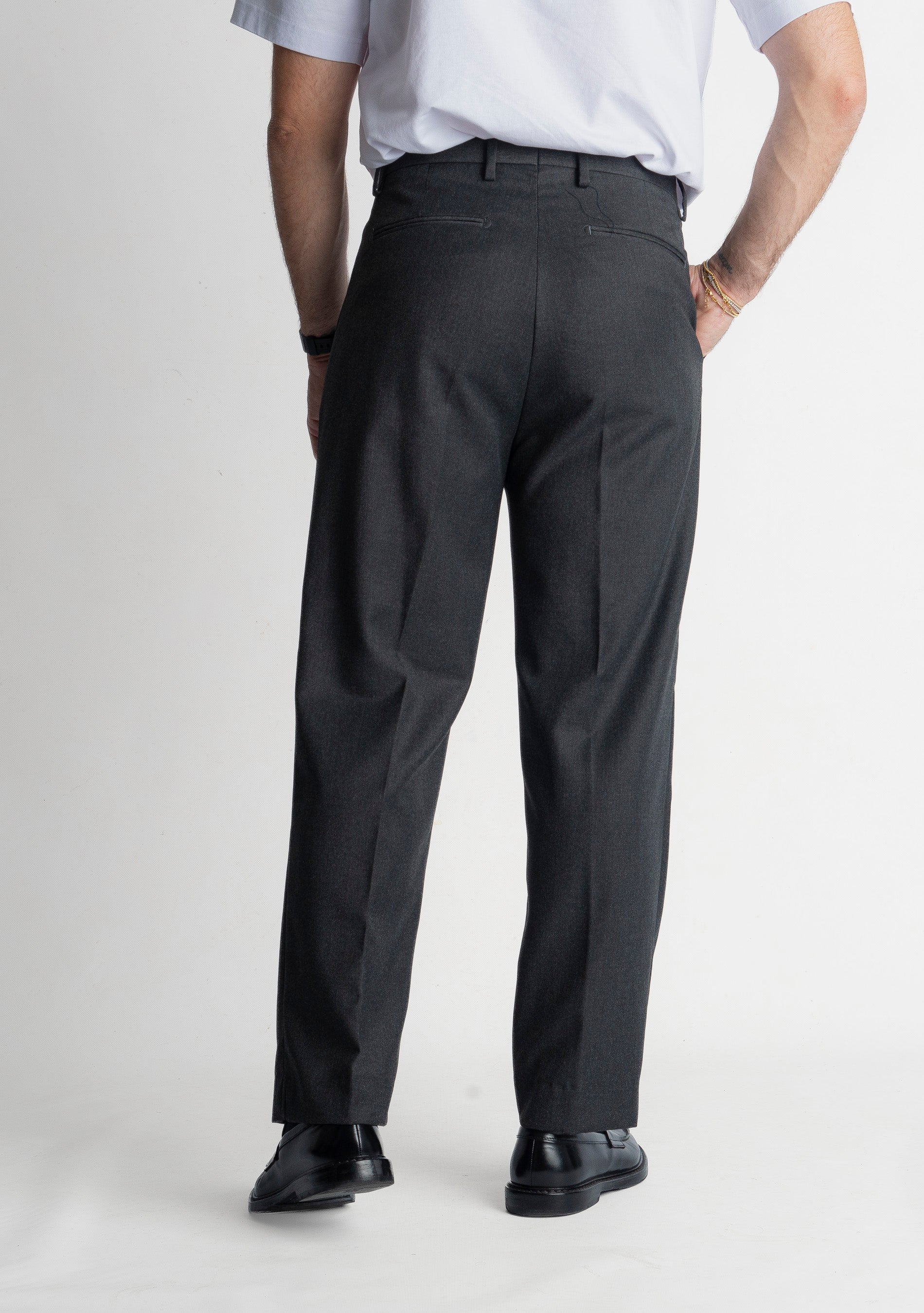 Pantalone Fondo Ampio Beverly TO8015 Grigio