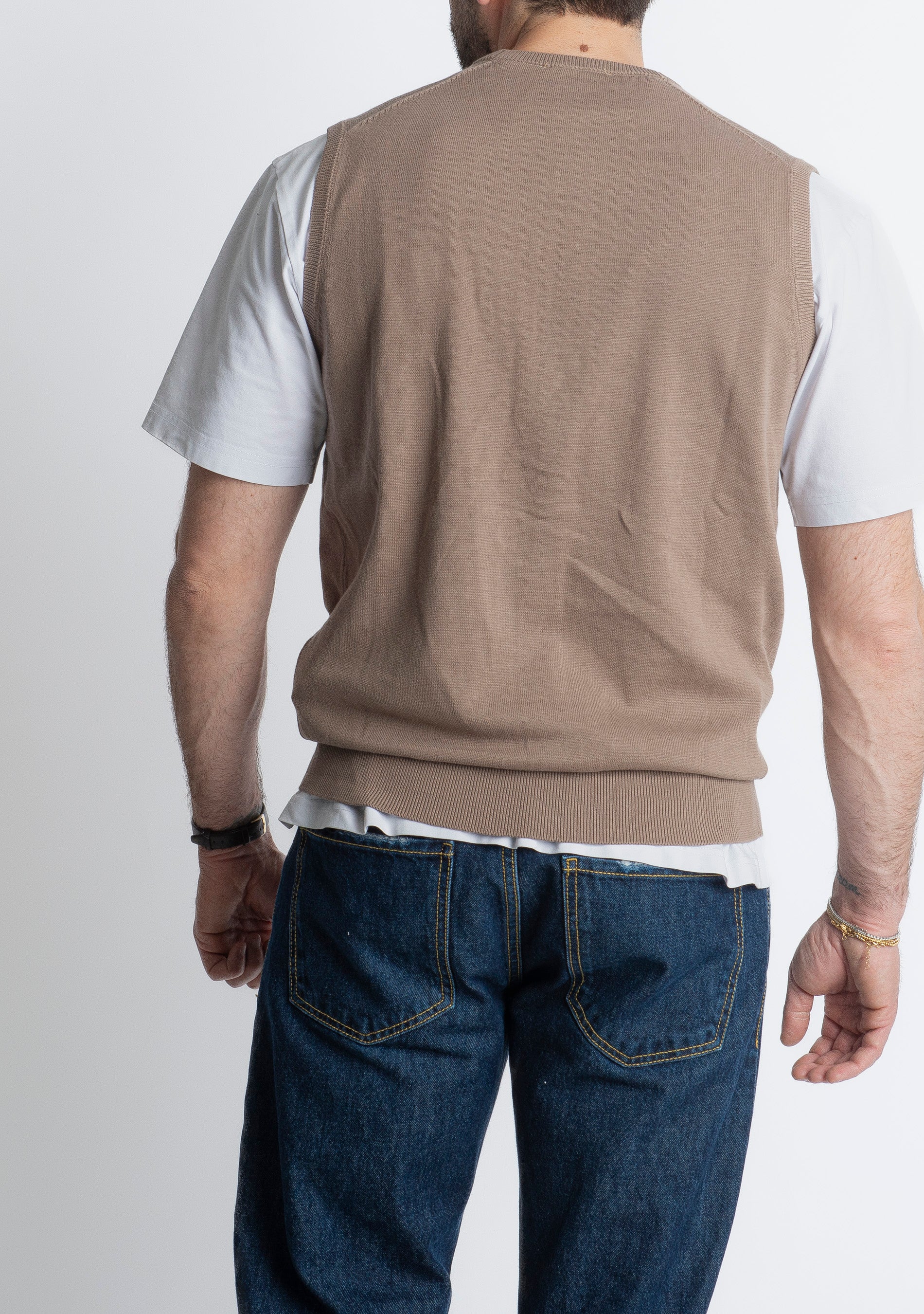 Gilet In Filo Fango