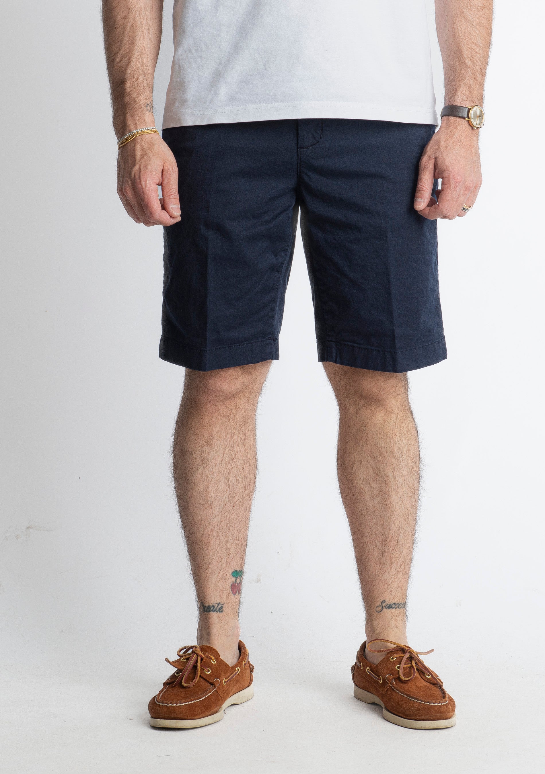 Bermuda in Cotone Tasca America Blu