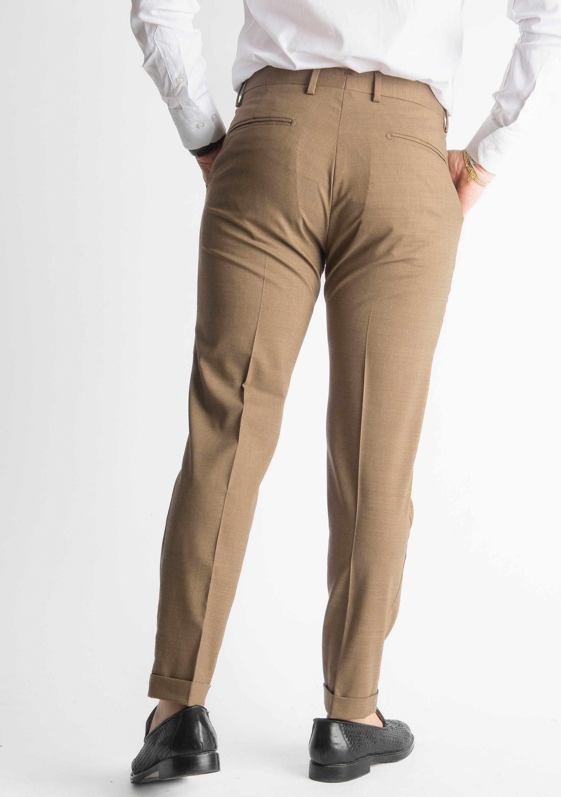 Pantalone Fresco Lana Morositas TO8011 Fango