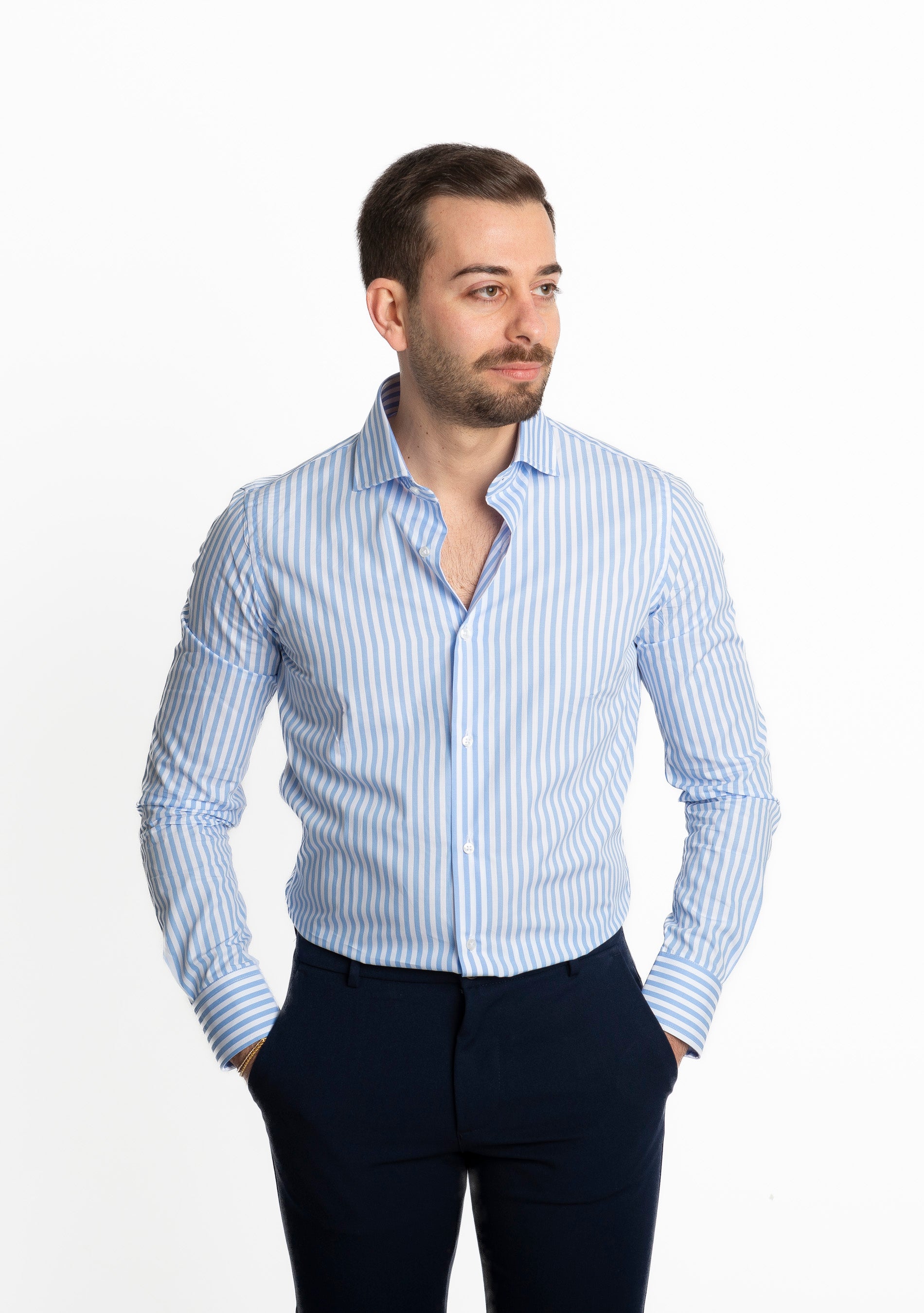 Camicia Rigo Largo Celeste
