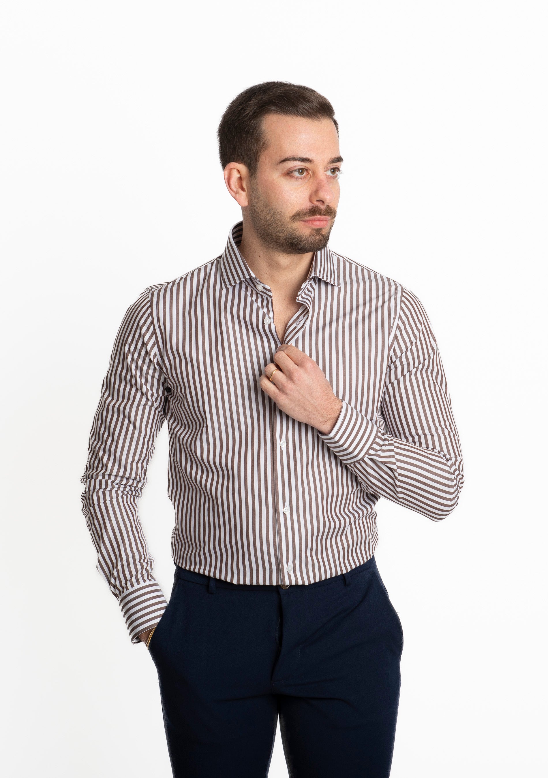 Camicia Rigo Largo Marrone