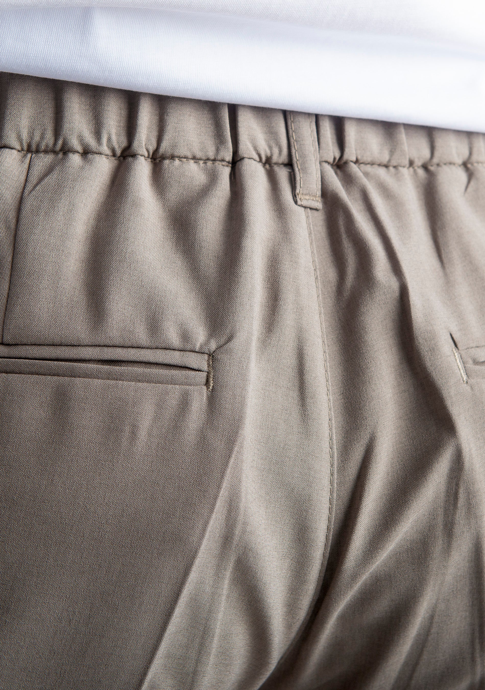 Pantalone 8007 con Elastico Beige