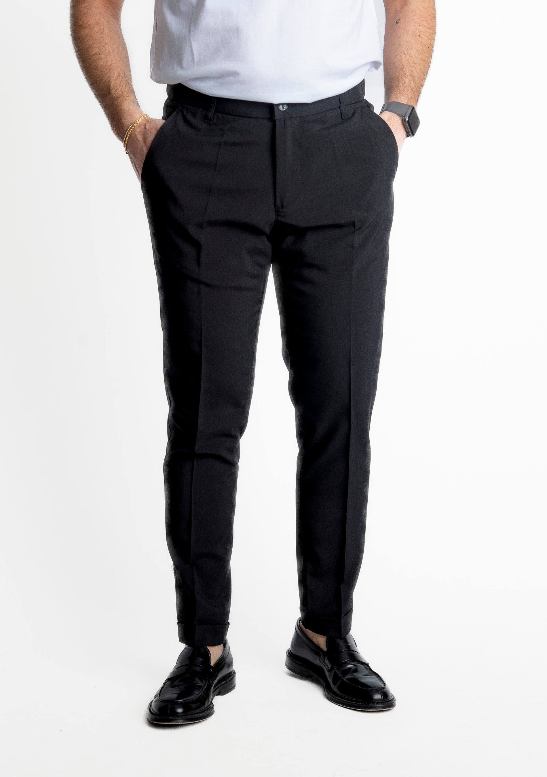 Pantalone 8007 con Elastico Nero