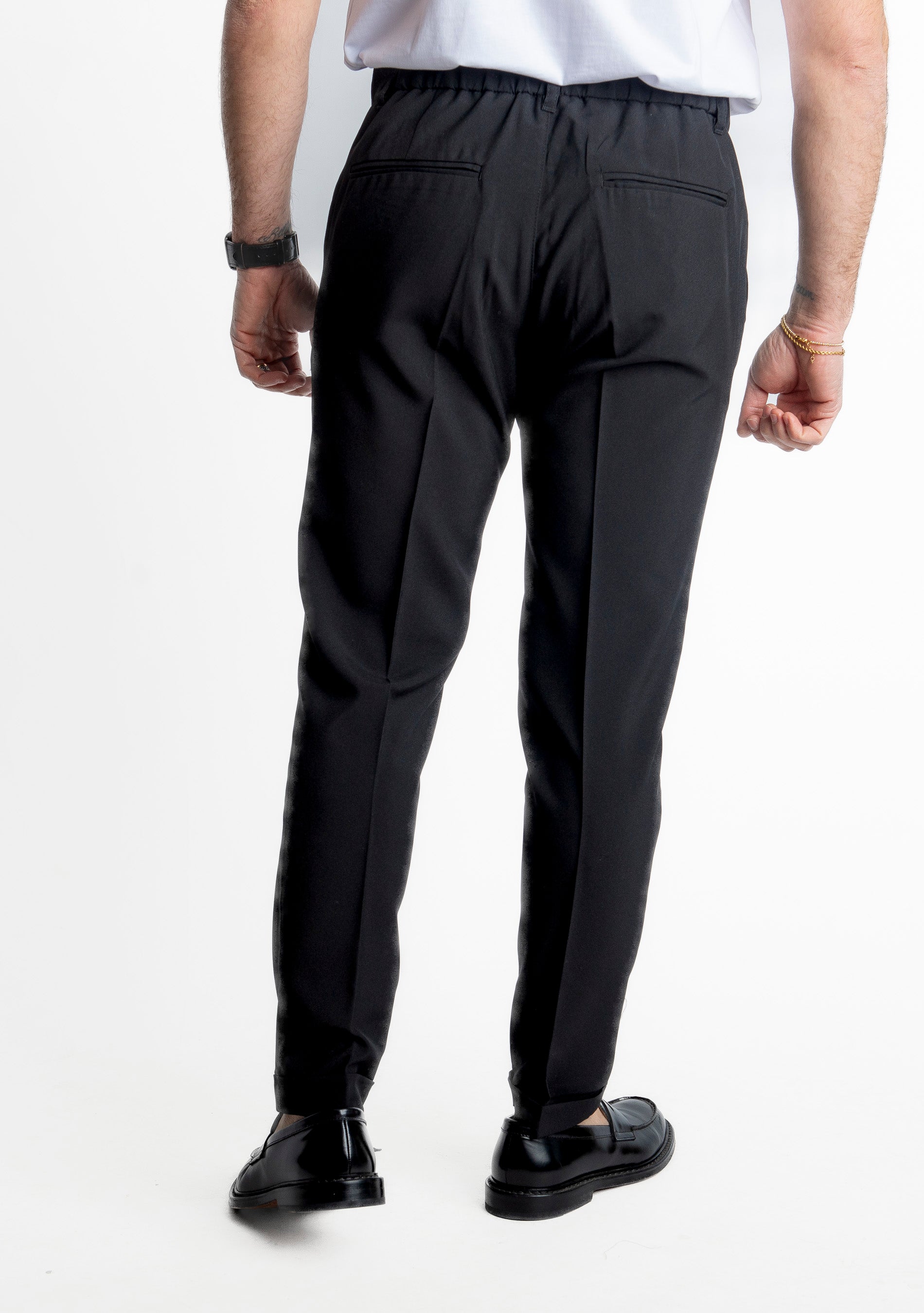 Pantalone 8007 con Elastico Nero