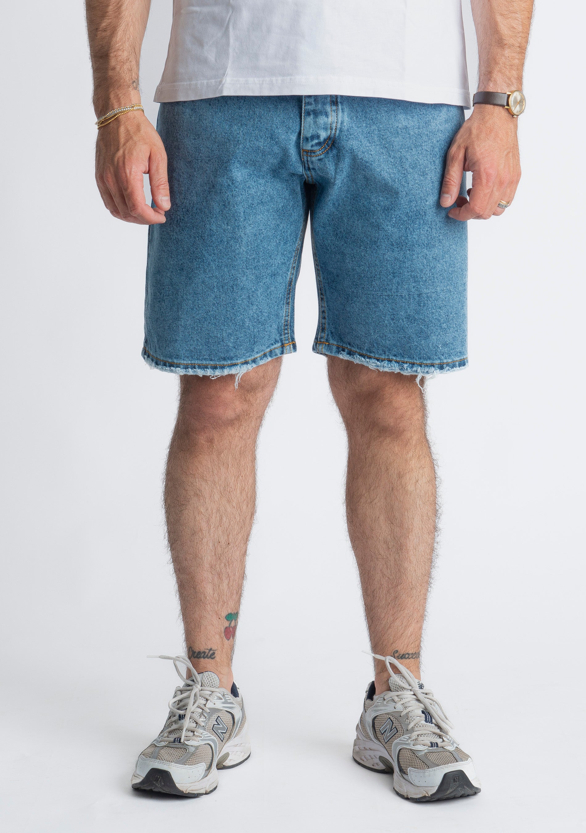 Bermuda Jeans Marmorizzato