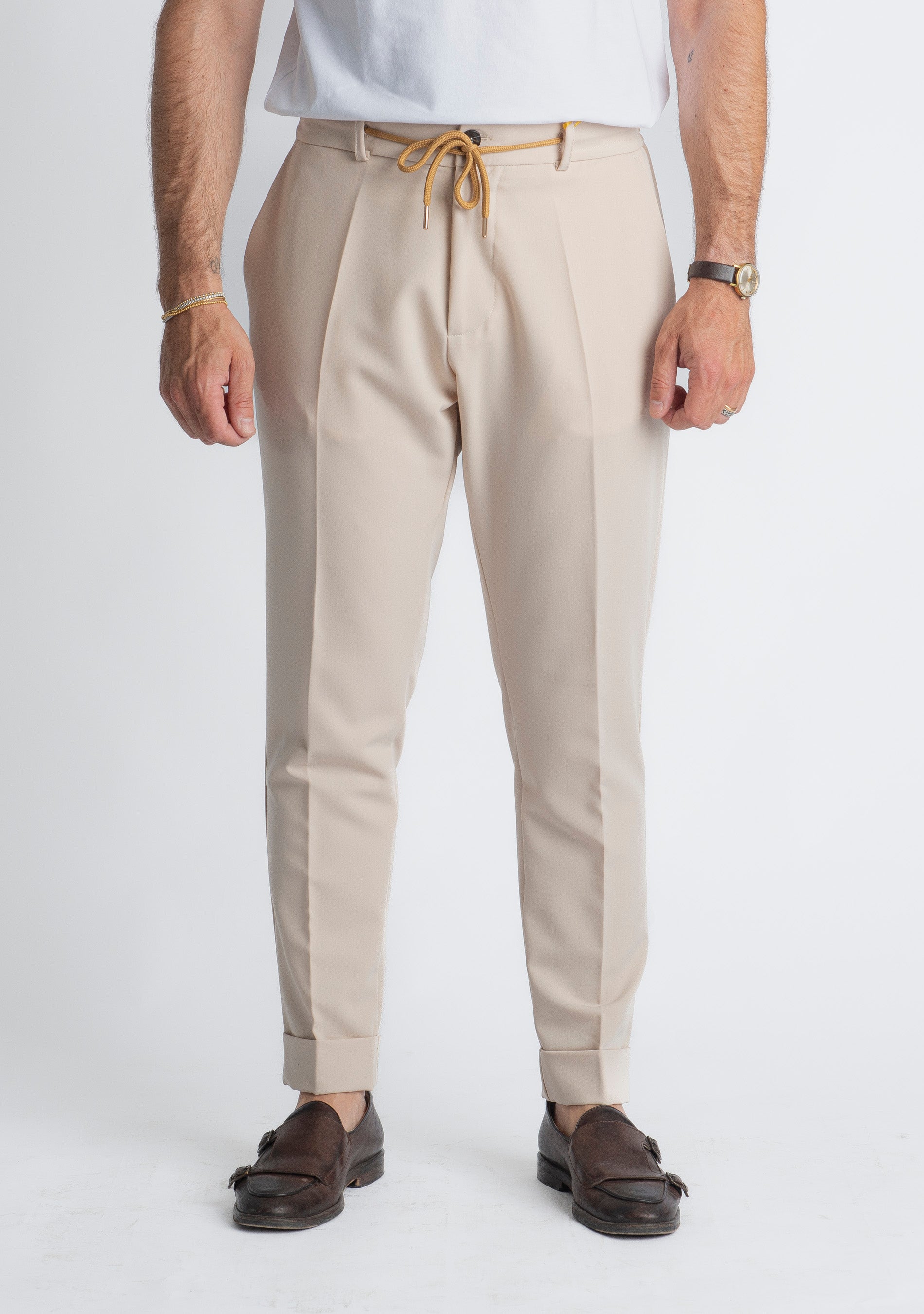 Pantalaccio Fresco Lana Ischia Beige