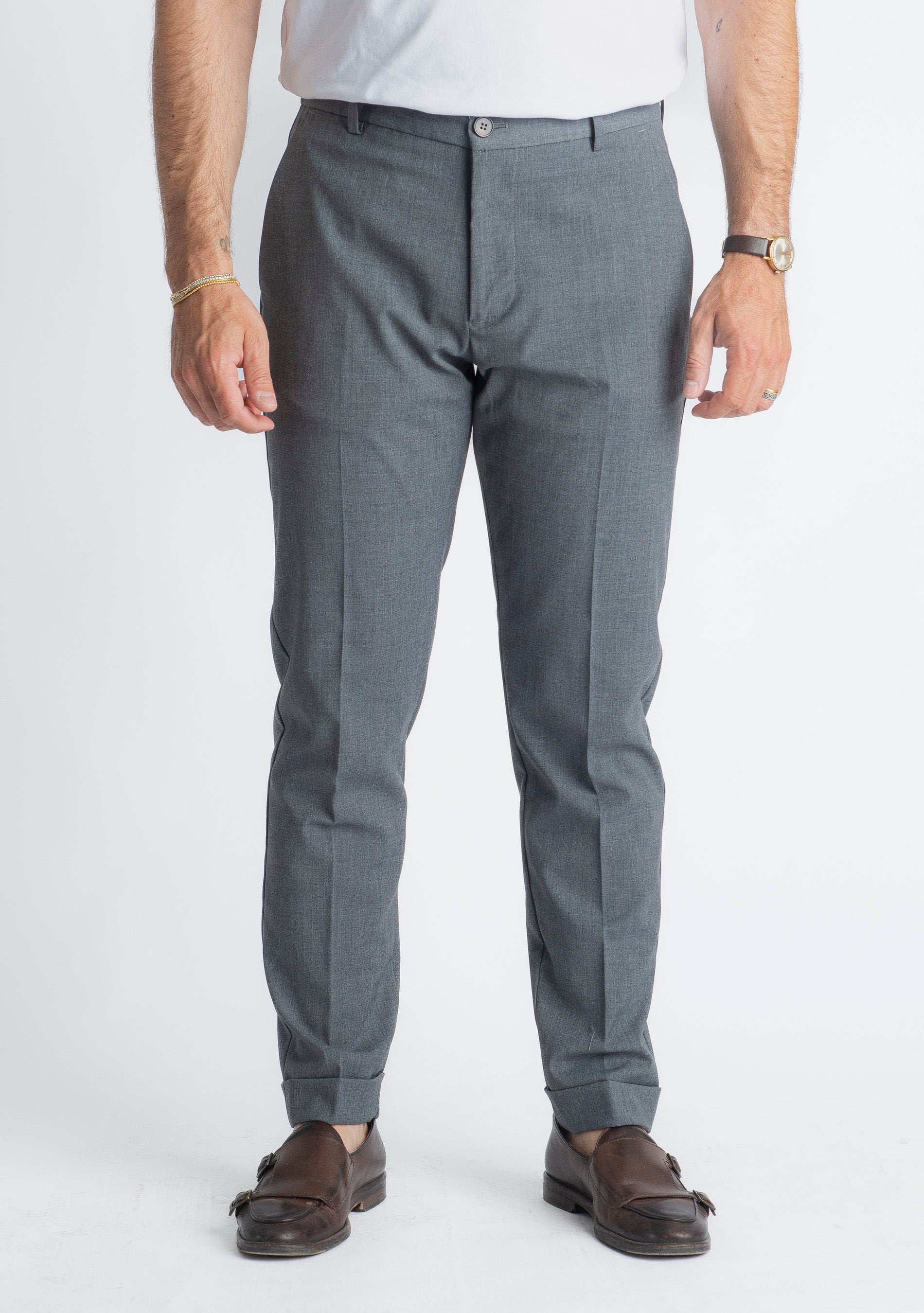 Pantalone Napoli Fresco Lana Grigio