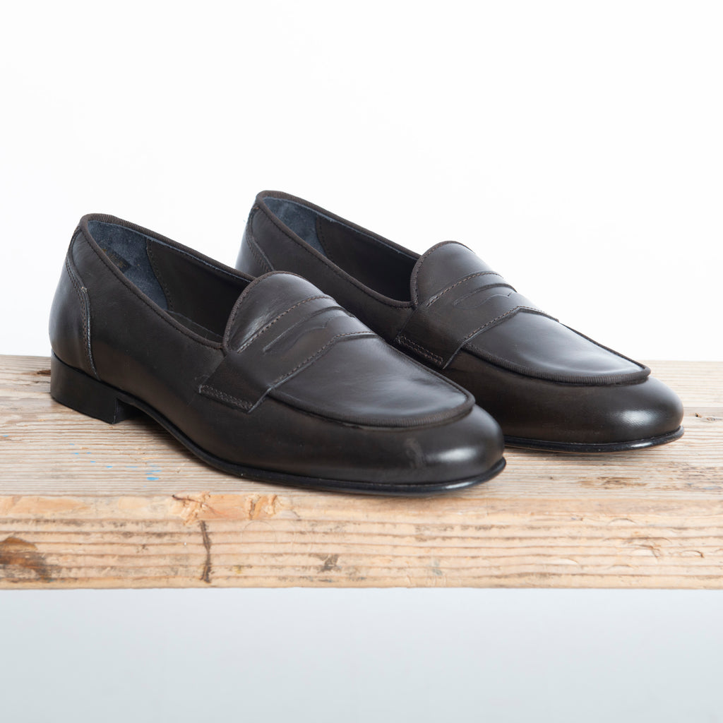 Mocassino Uomo in Pelle Testa di Moro