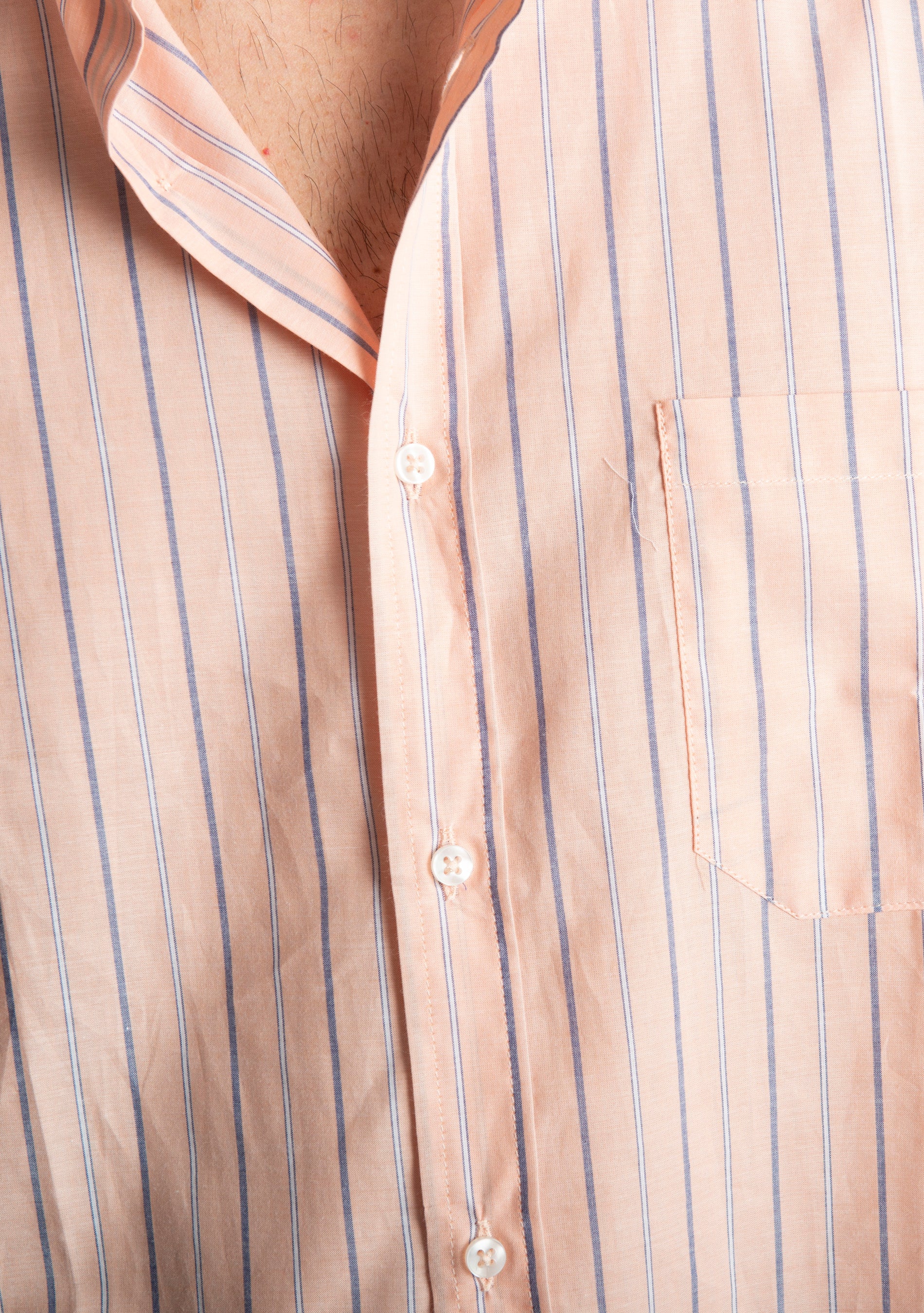 Over Shirt Rigata 1024 Arancione