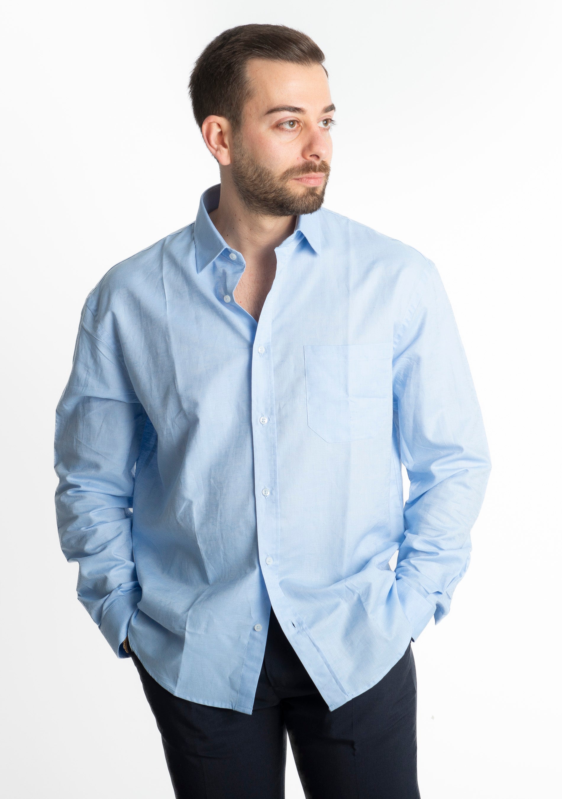 Over Shirt 1024 Azzurra