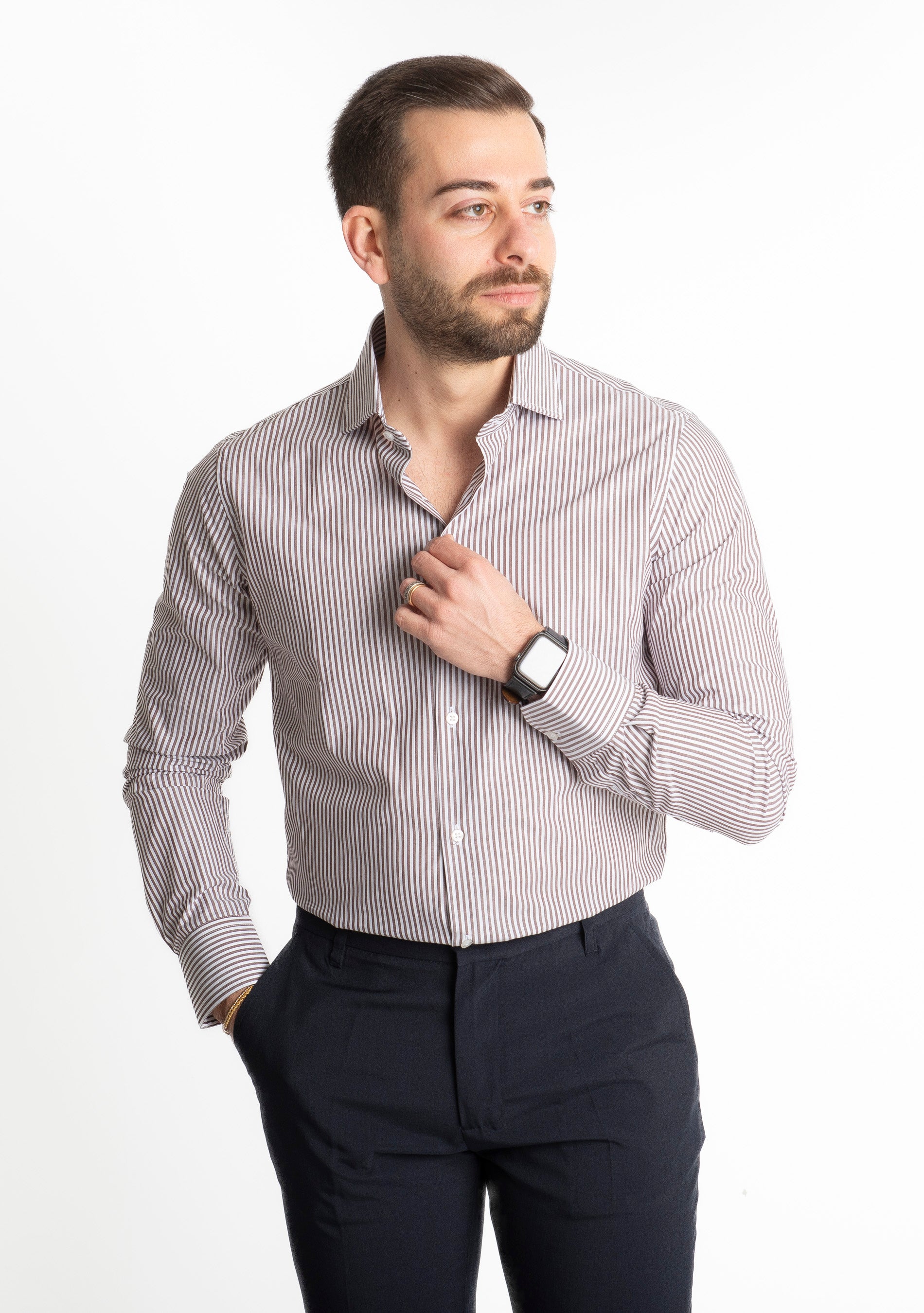 Camicia Cilento Rigo Marrone