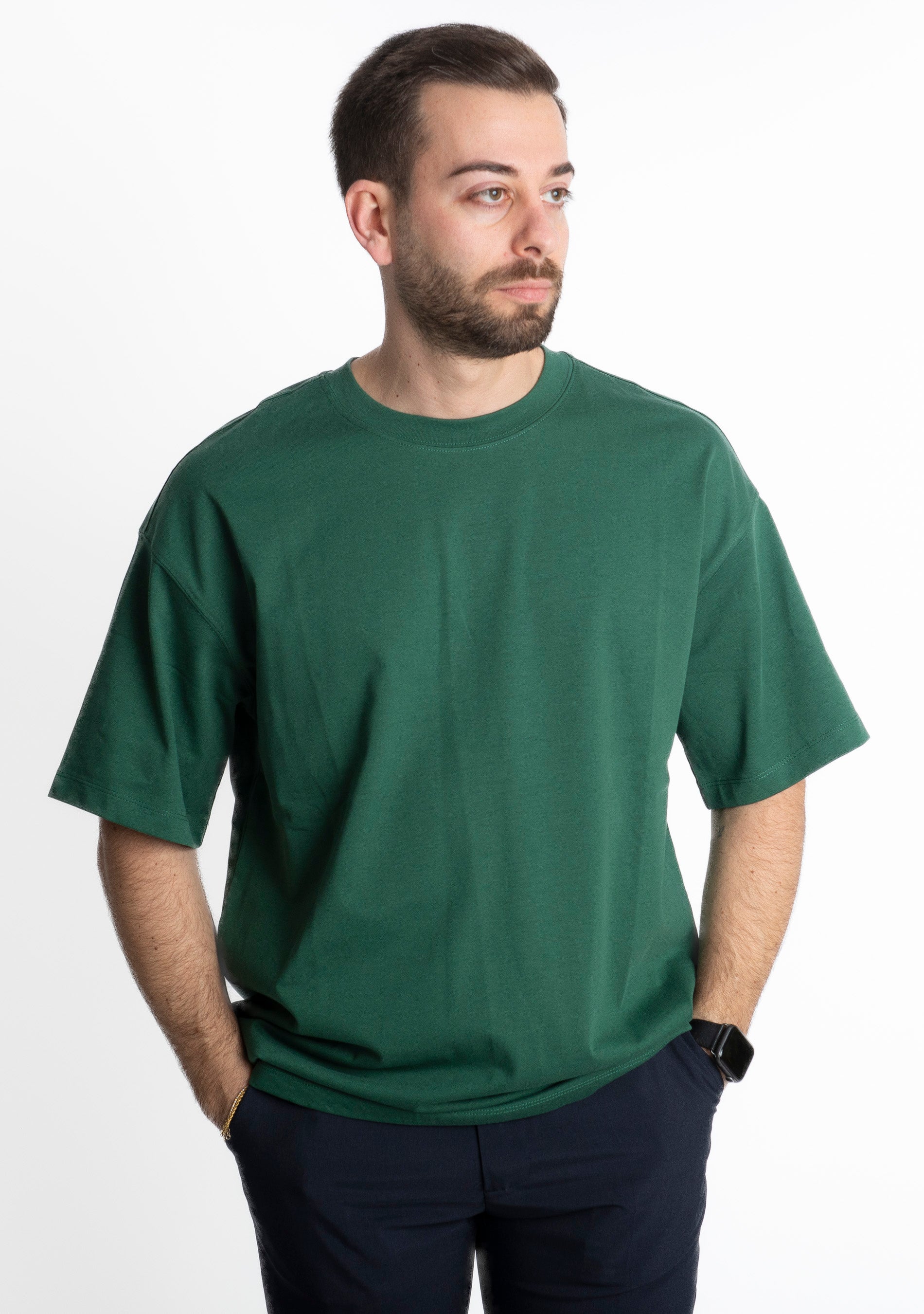T-Shirt Basic Relax Fit Verde