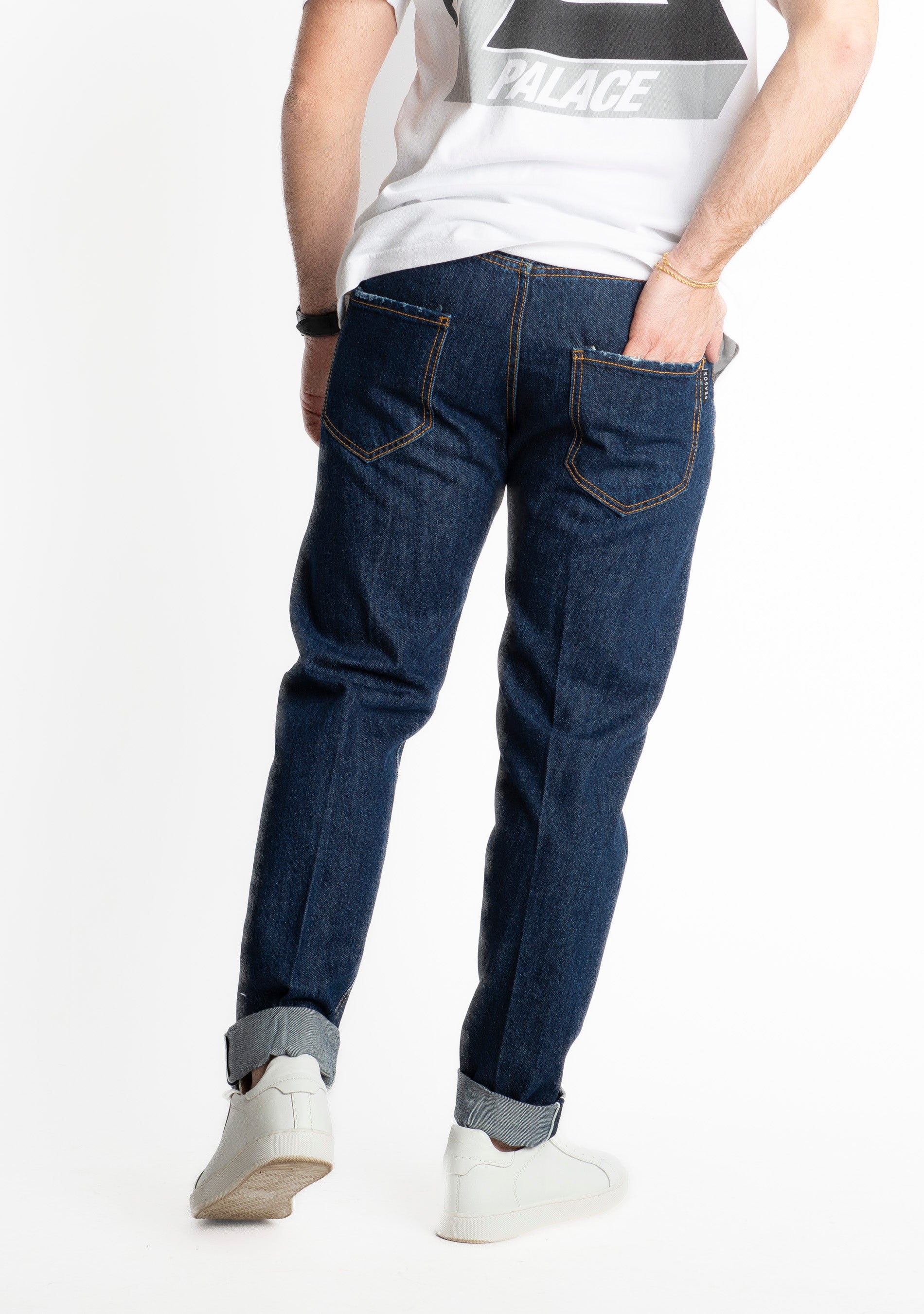 Jeans Regular Cimosato Lavaggio Zero