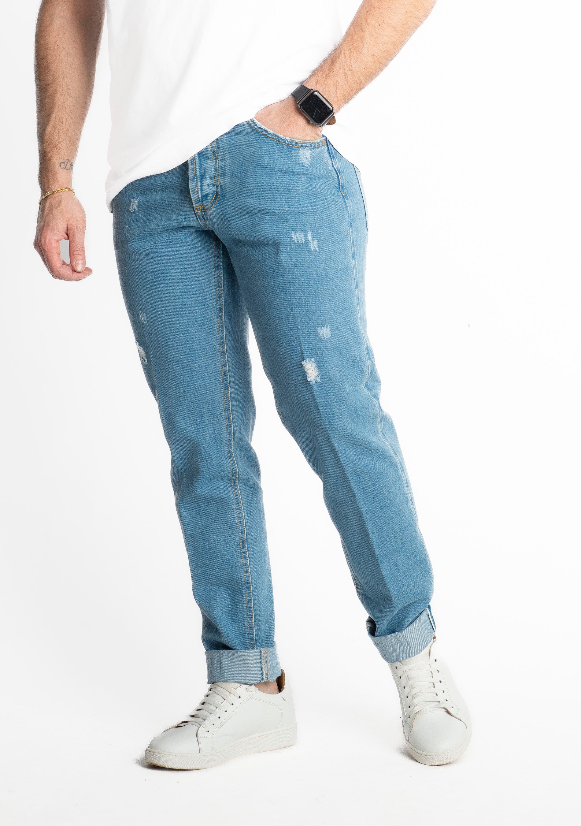 Jeans Regular Cimosato 013 Microrotture