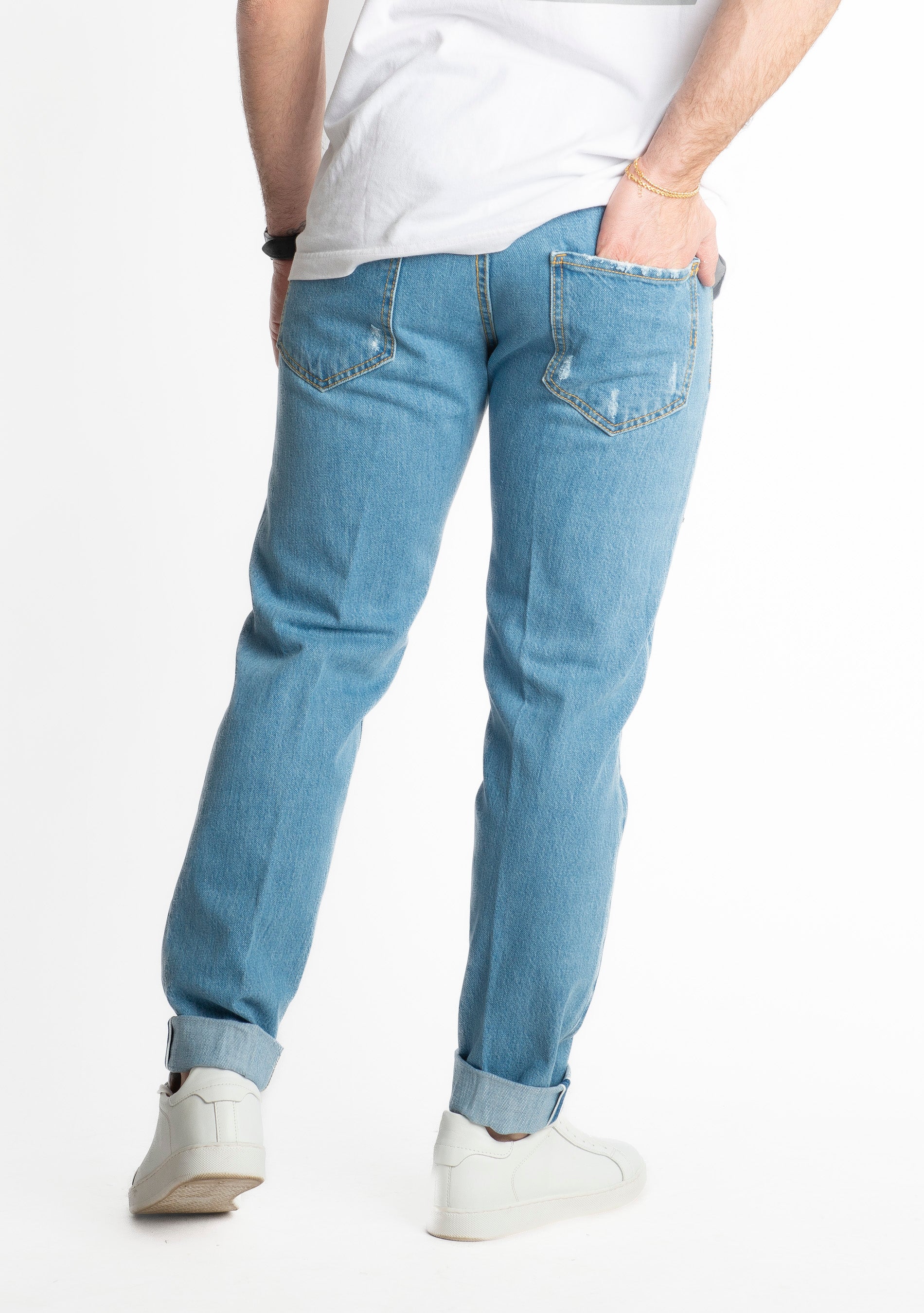Jeans Regular Cimosato 013 Microrotture