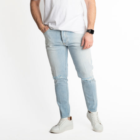 Jeans Slim Fit S133 Taglio Ginocchio