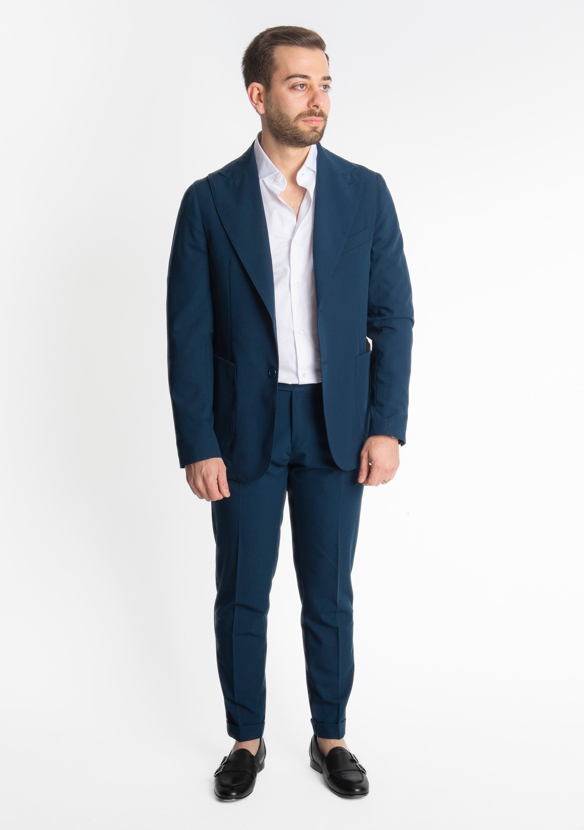 Abito Miller Mono Petto Blu Navy