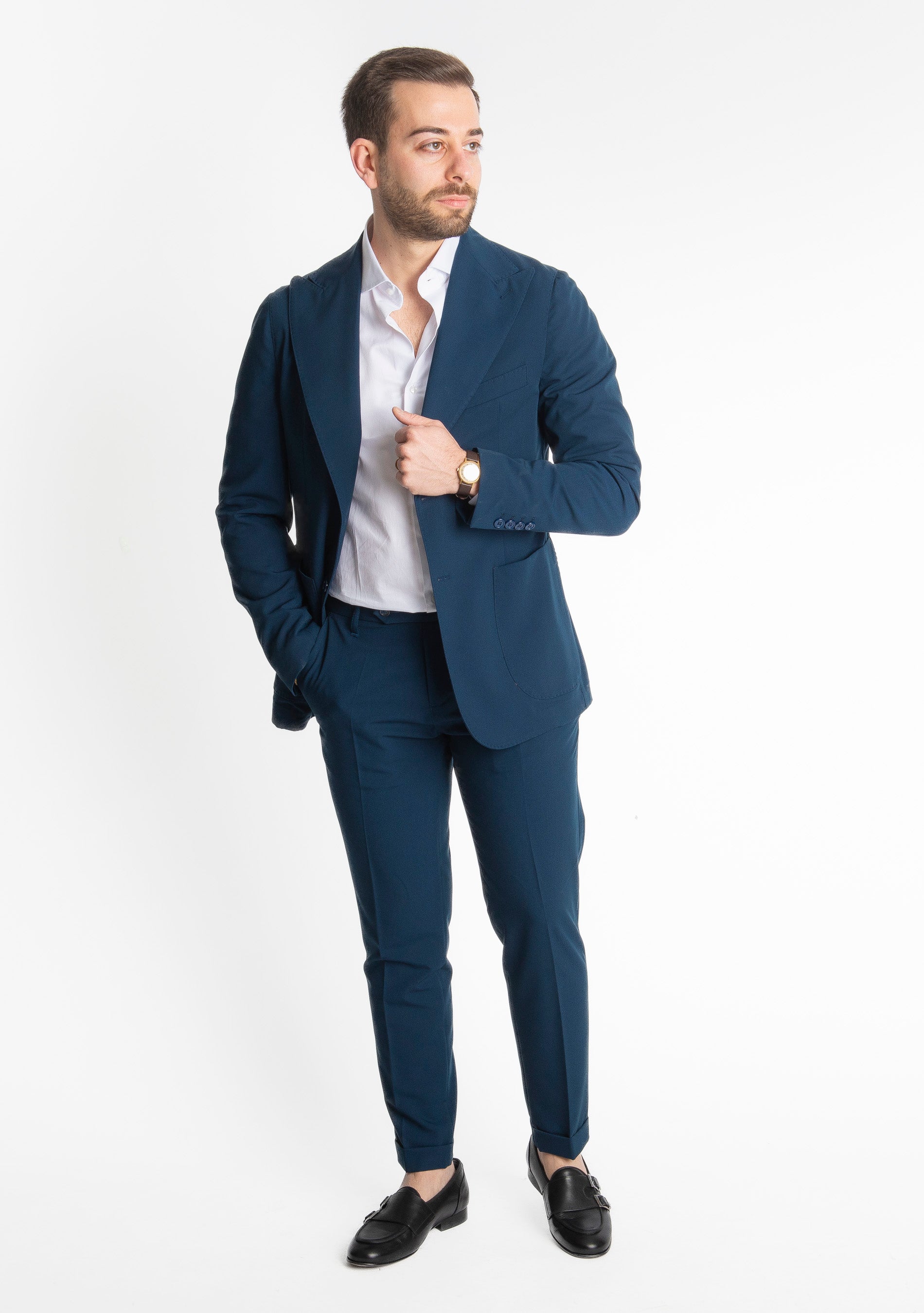 Abito Miller Mono Petto Blu Navy