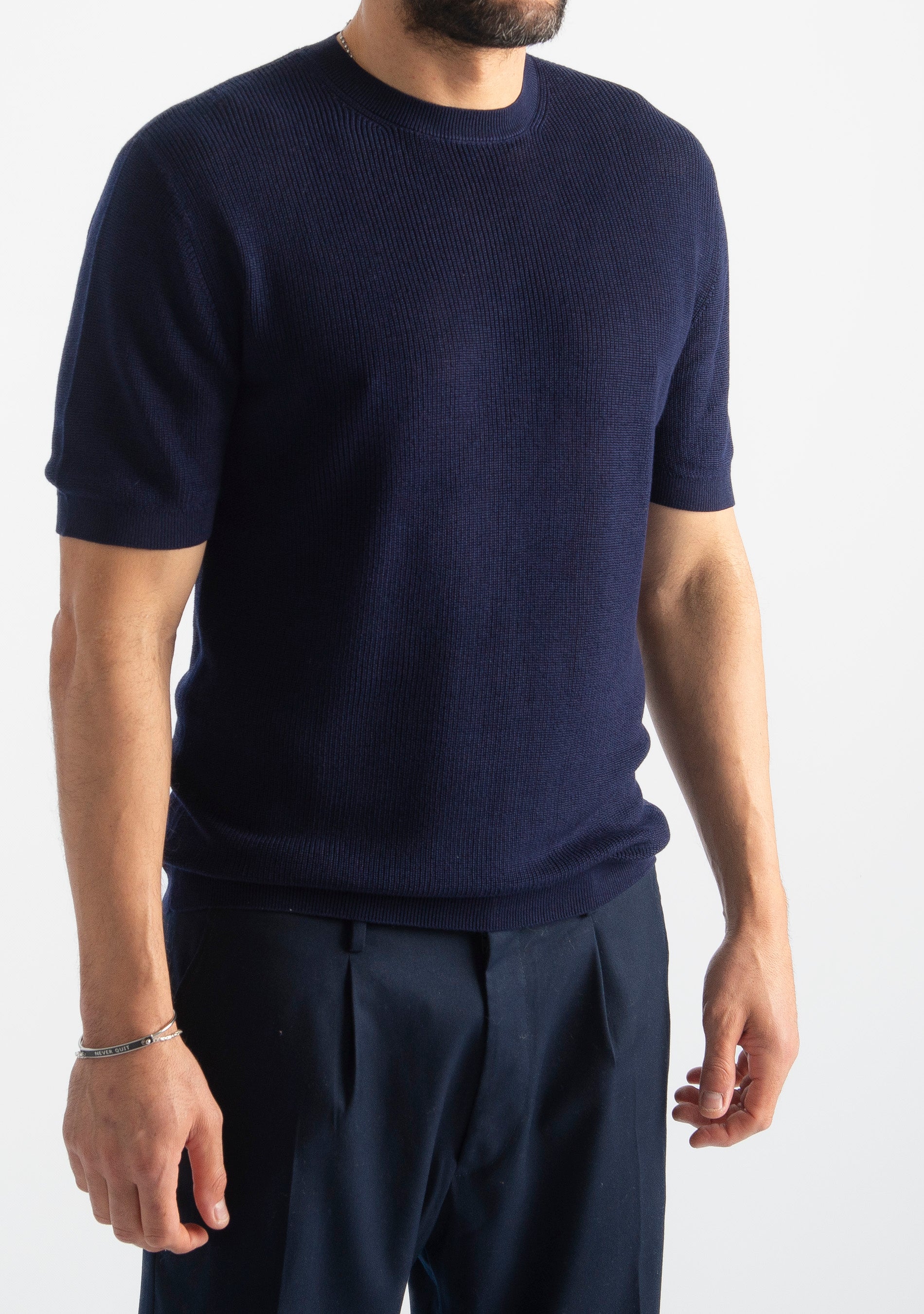 T-Shirt Girocollo Costa Inglese Blu