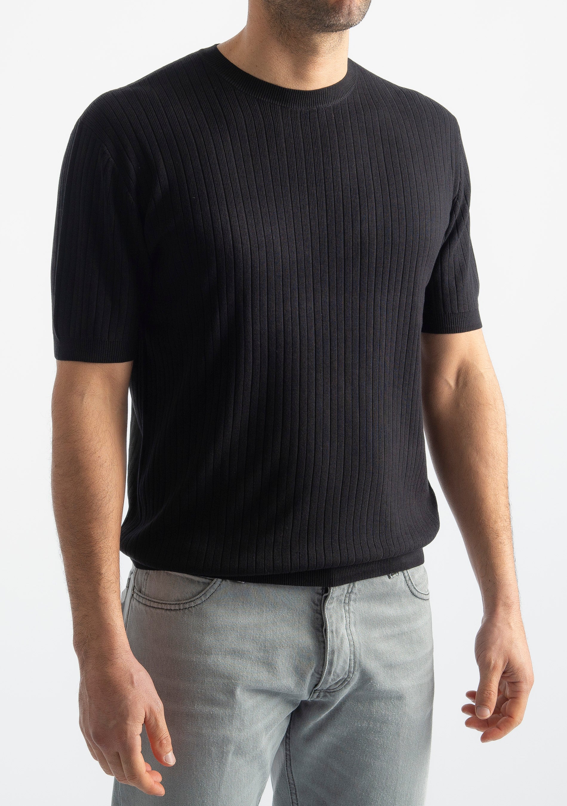 T-Shirt Rigata Nero
