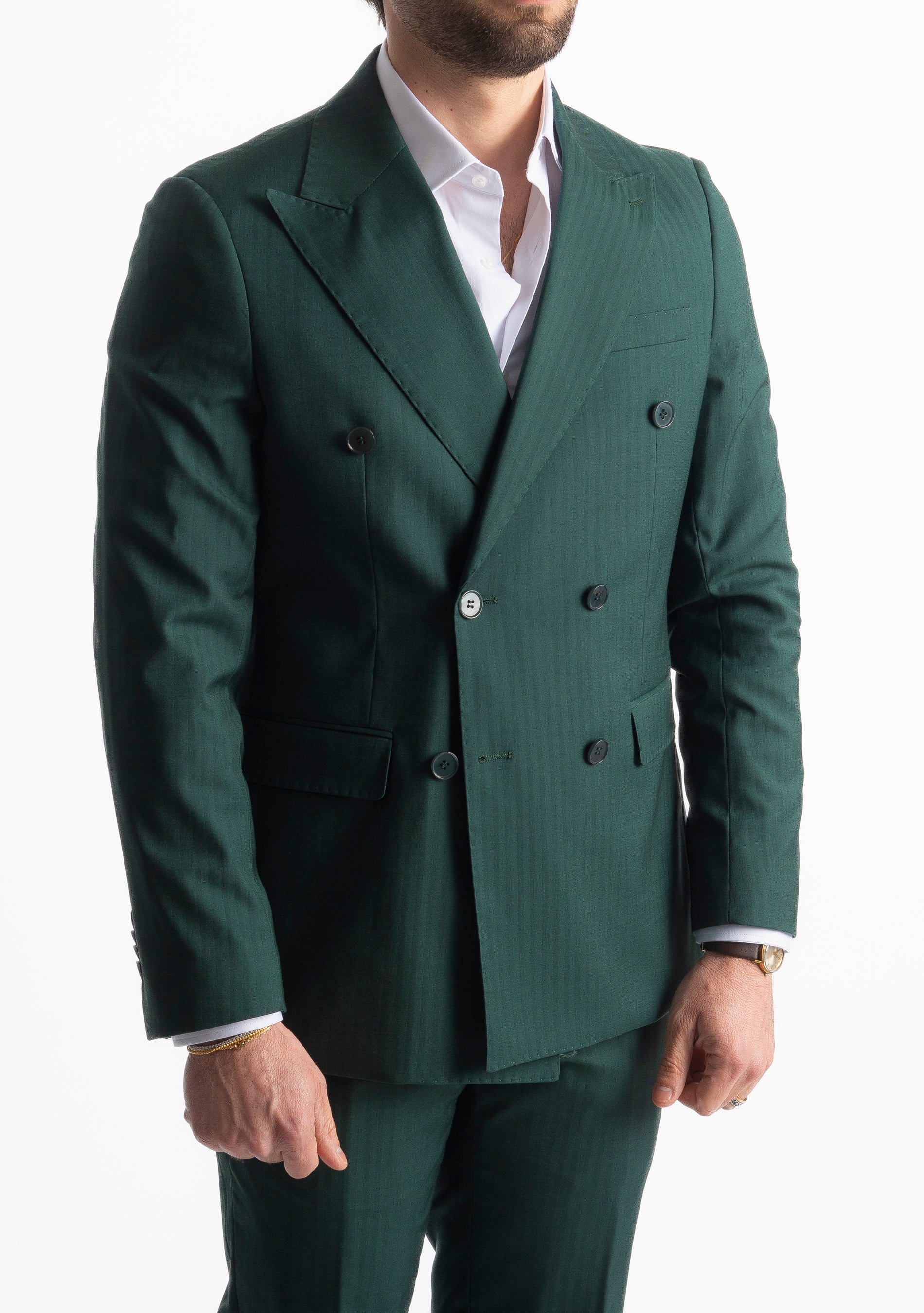 Abito Doppiopetto Solaro Verde Loden