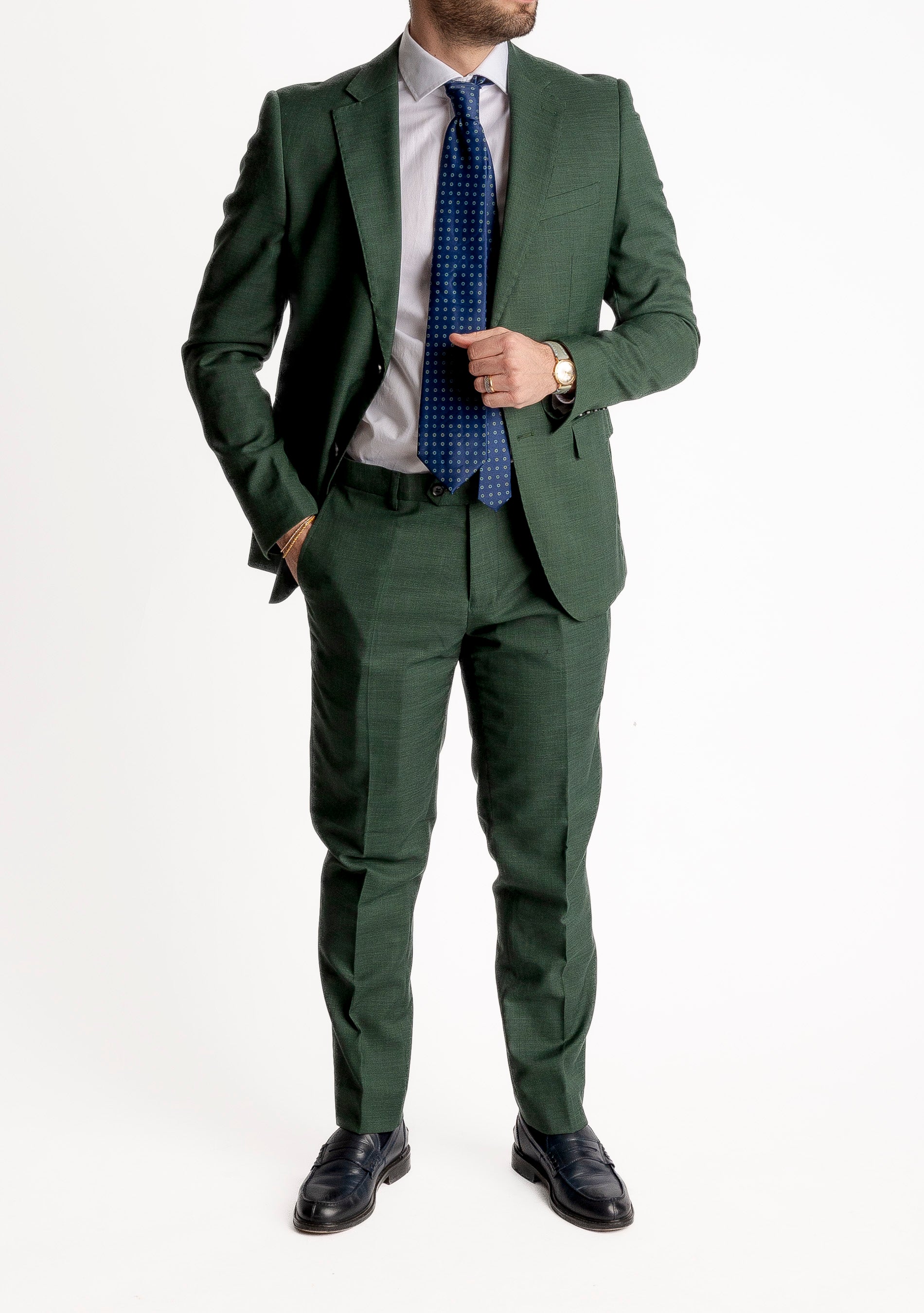 Abito Mono Petto Grisa Verde Loden