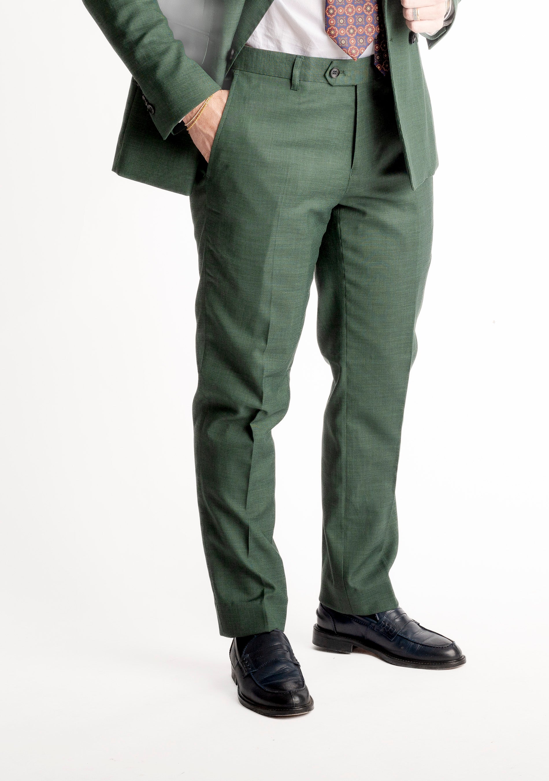 Abito Doppio Petto Grisa Verde Loden