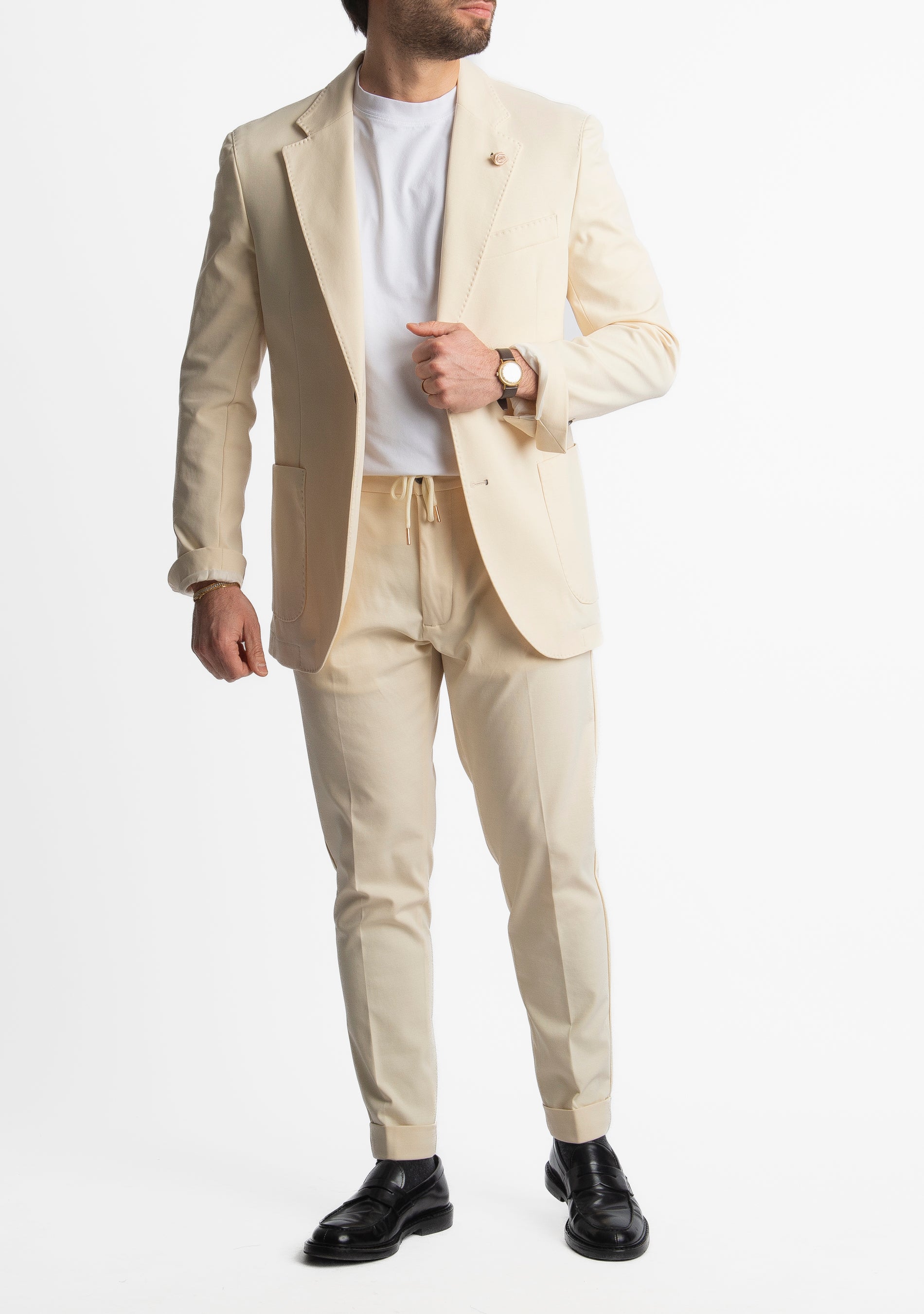 Giacca Monopetto Punto Milano Burro