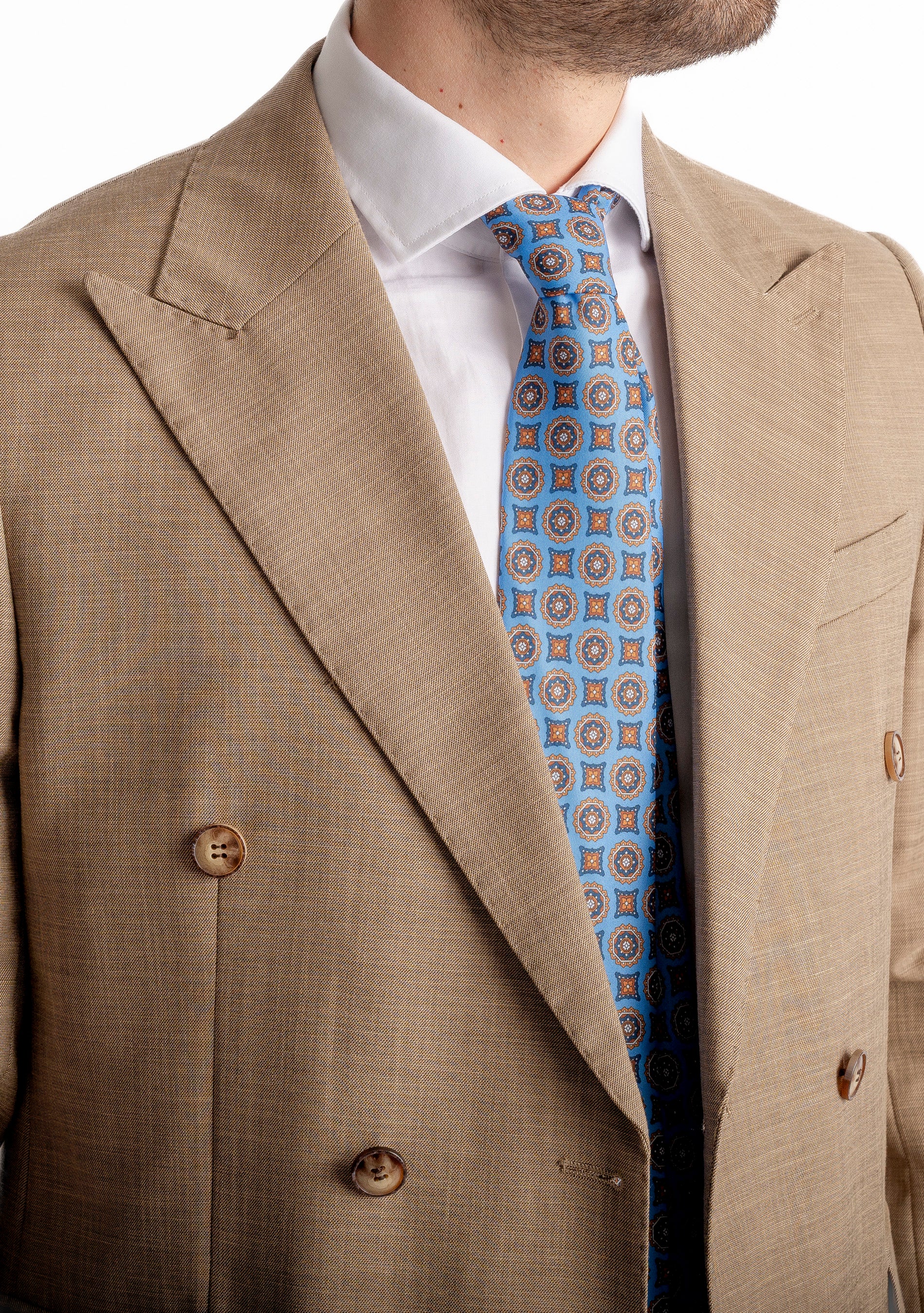 Abito Doppio Petto Grisa Sabbia