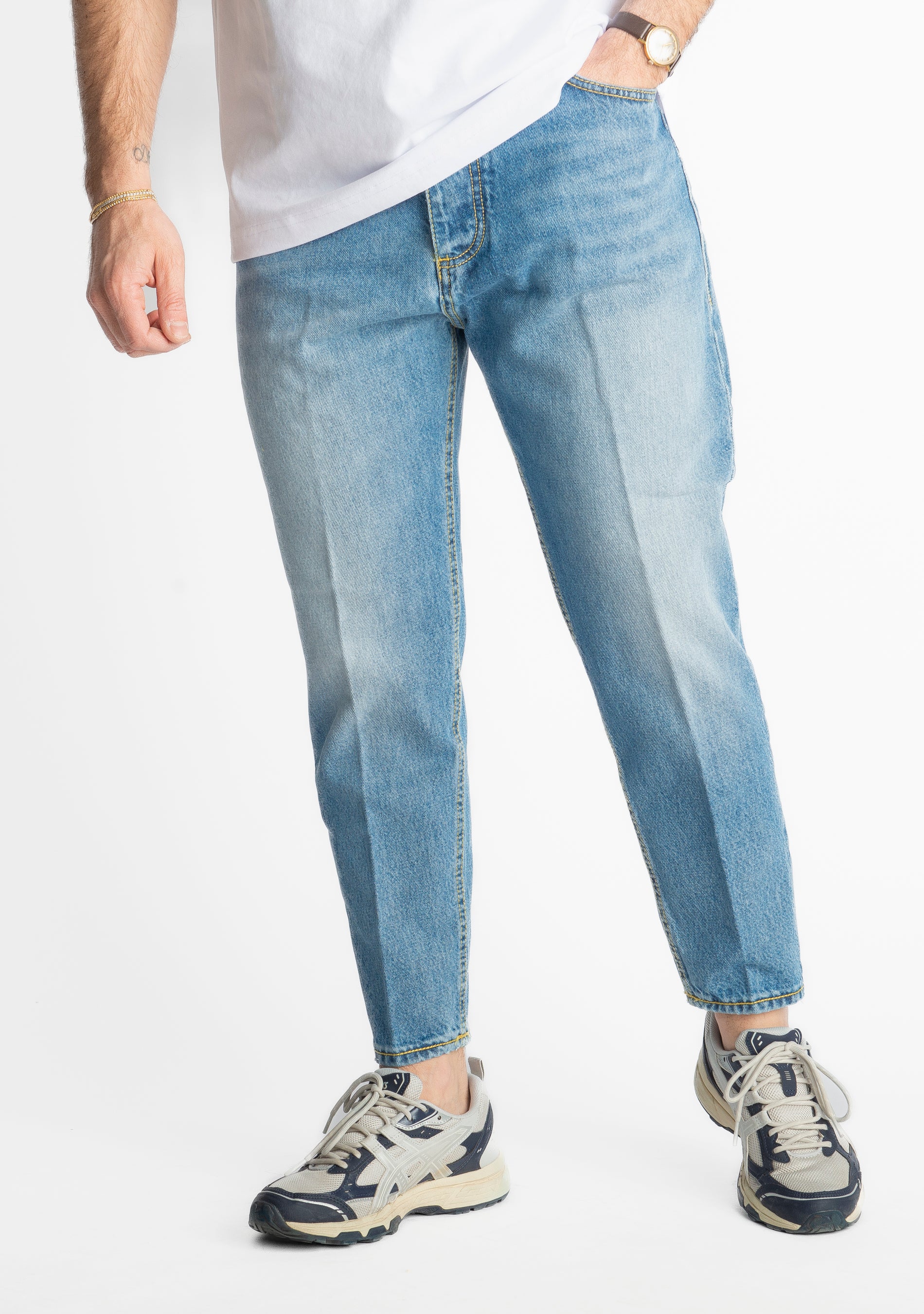 Jeans Carrot Fit S142 - Cotone Mercerizzato