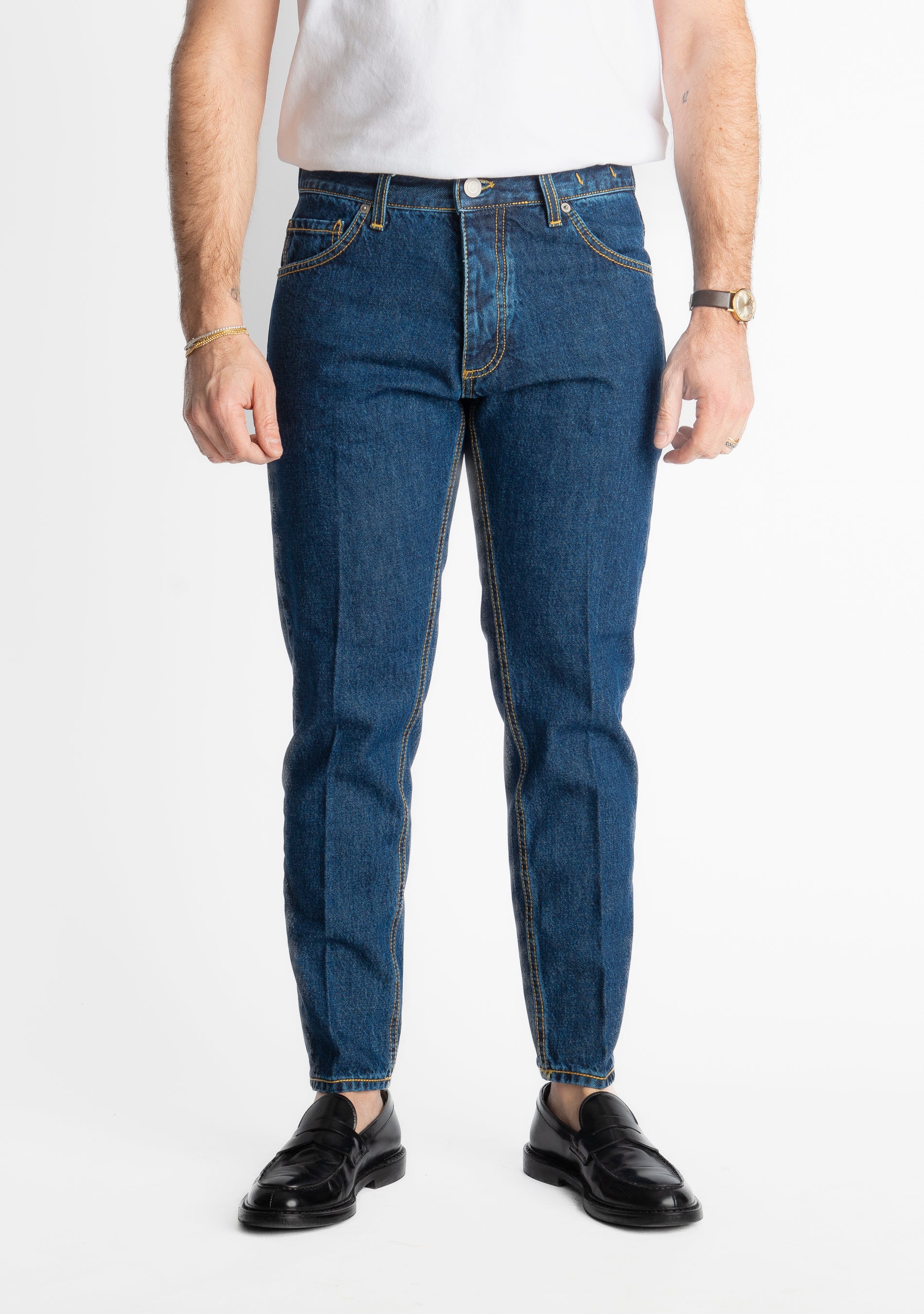Jeans Slim Fit Midnight Blue – Cotone Mercerizzato