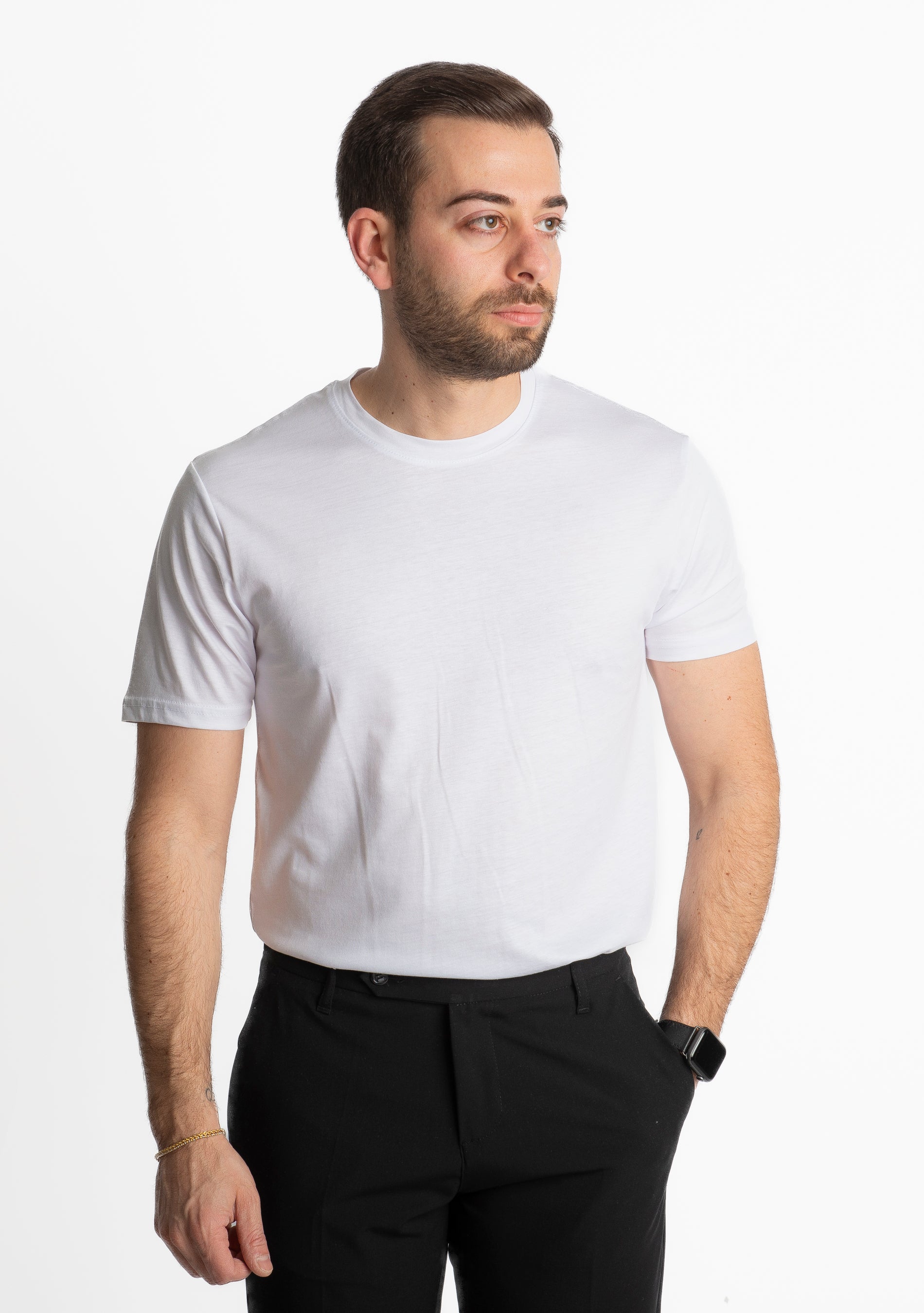 T-shirt Cotone Extrafine Bianca