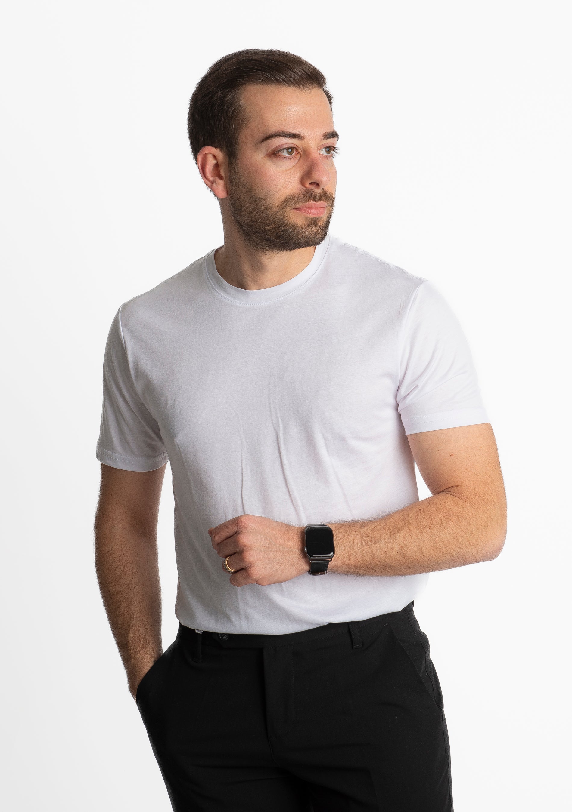 T-shirt Cotone Extrafine Bianca
