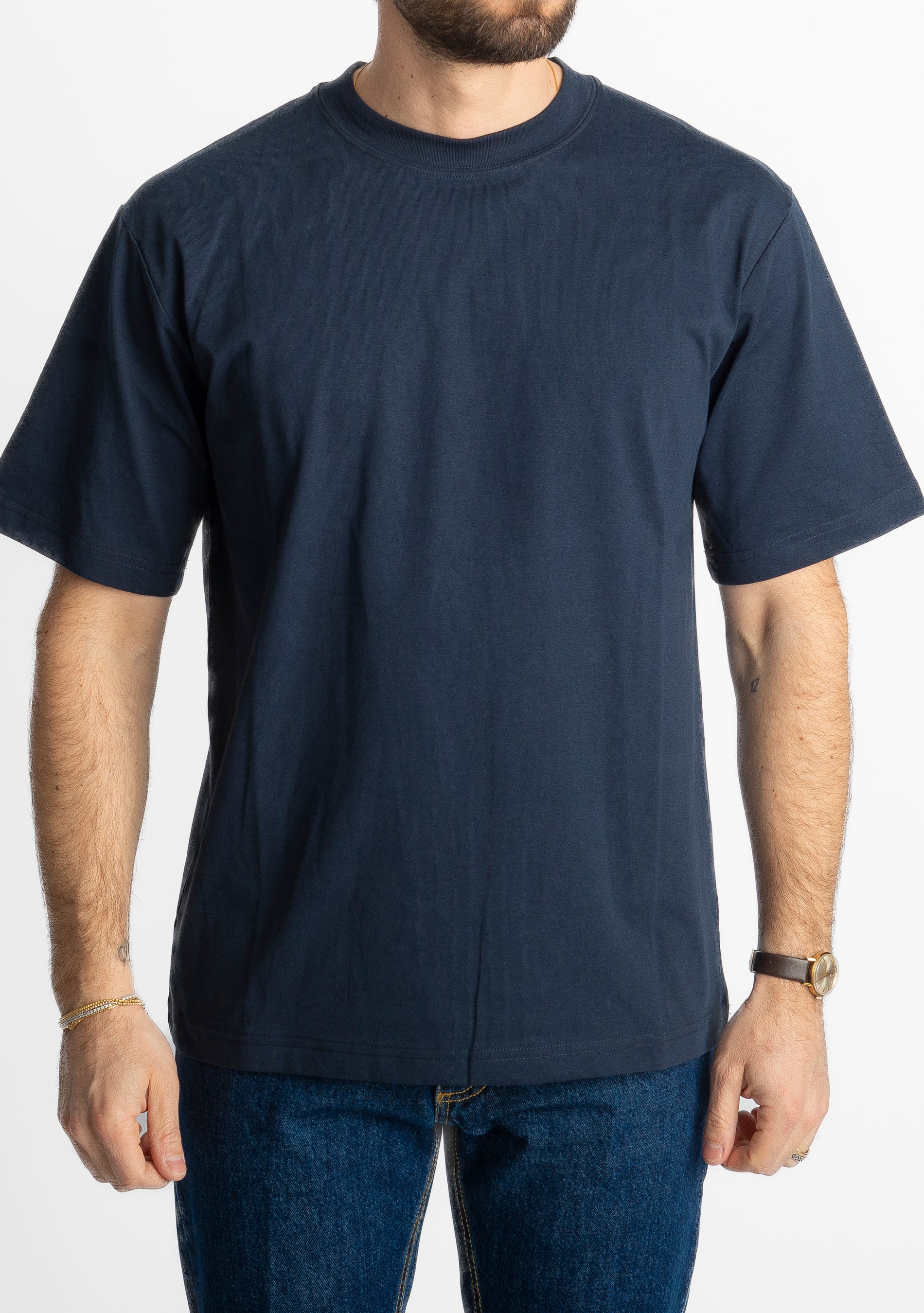 T-shirt Regular in Cotone Blu