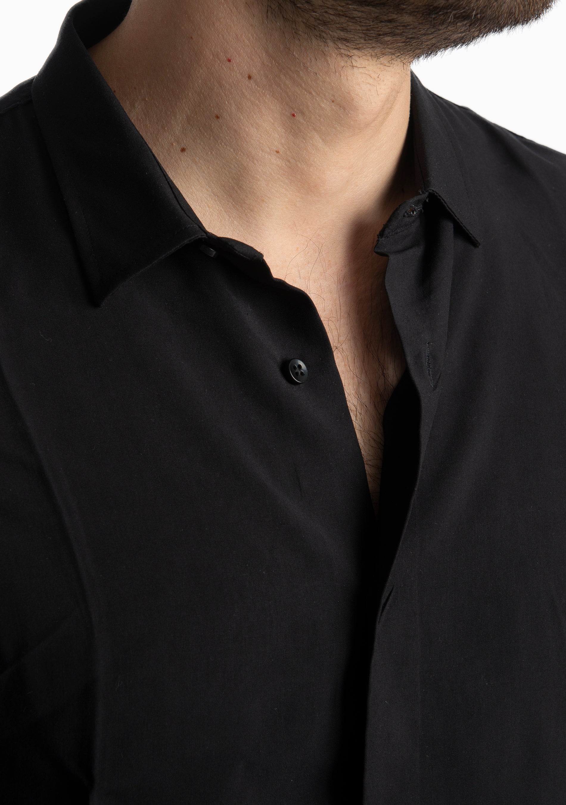 Camicia in Viscosa Nera