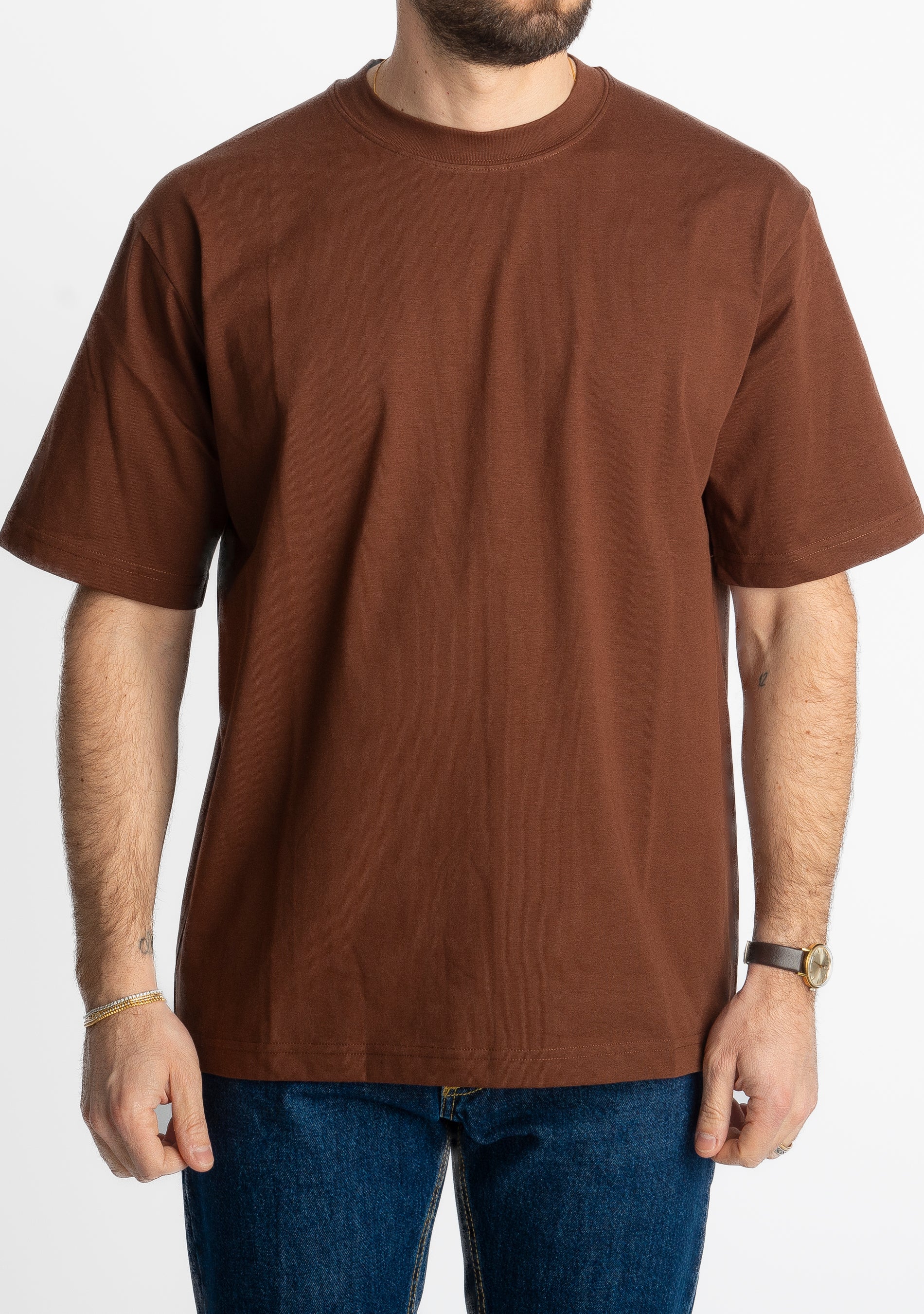 T-shirt Regular in Cotone Terra