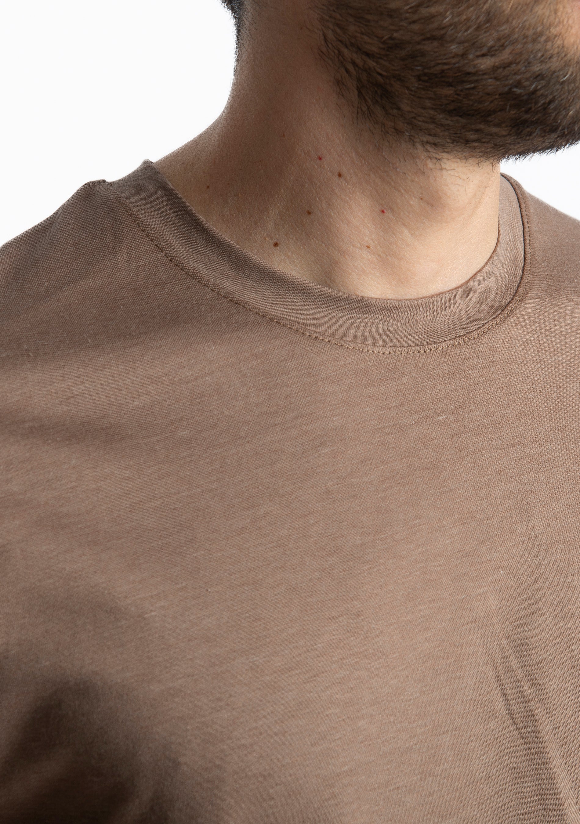T-shirt Cotone Extrafine Fango
