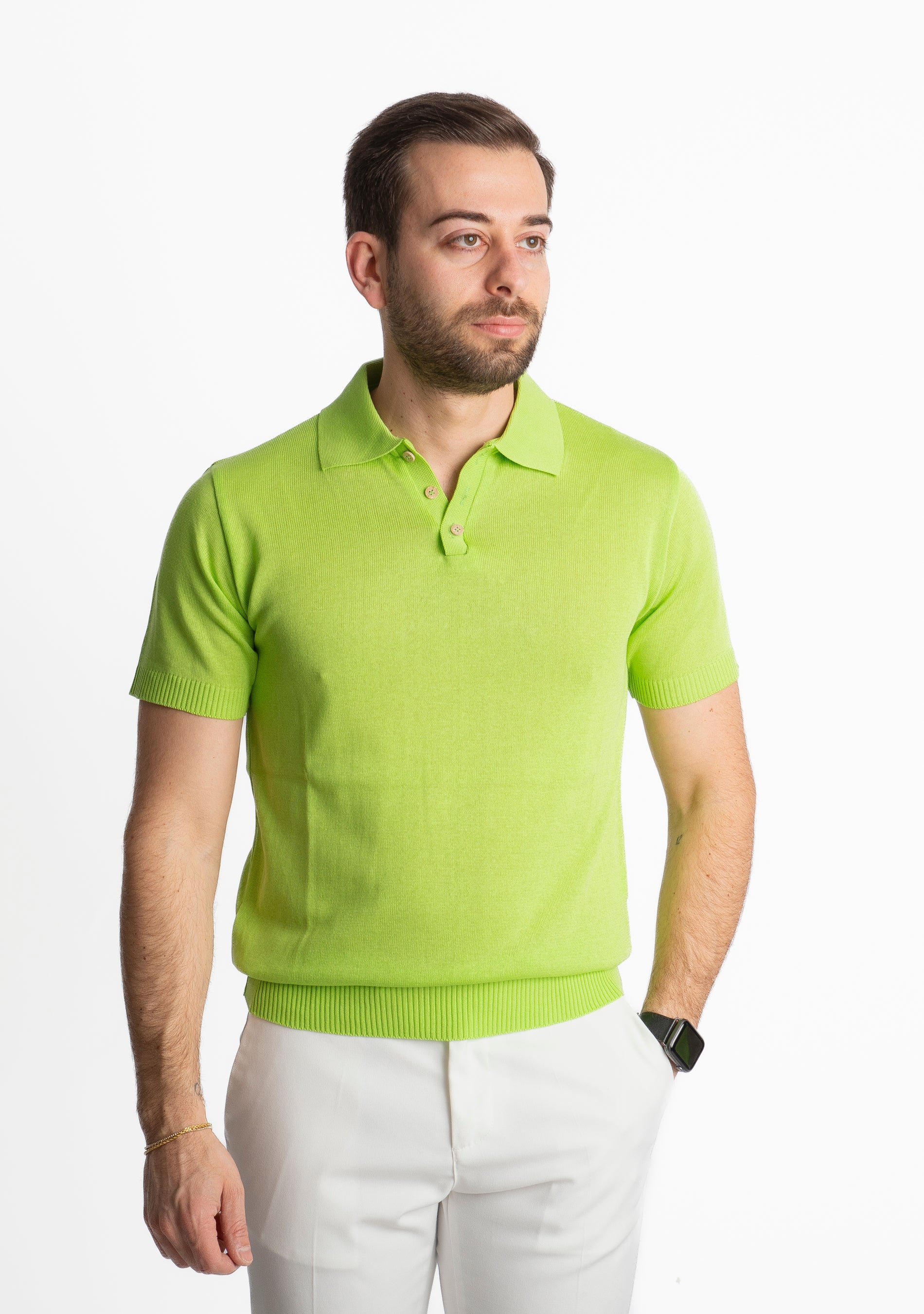 Polo Uomo Canarie Verde Acido