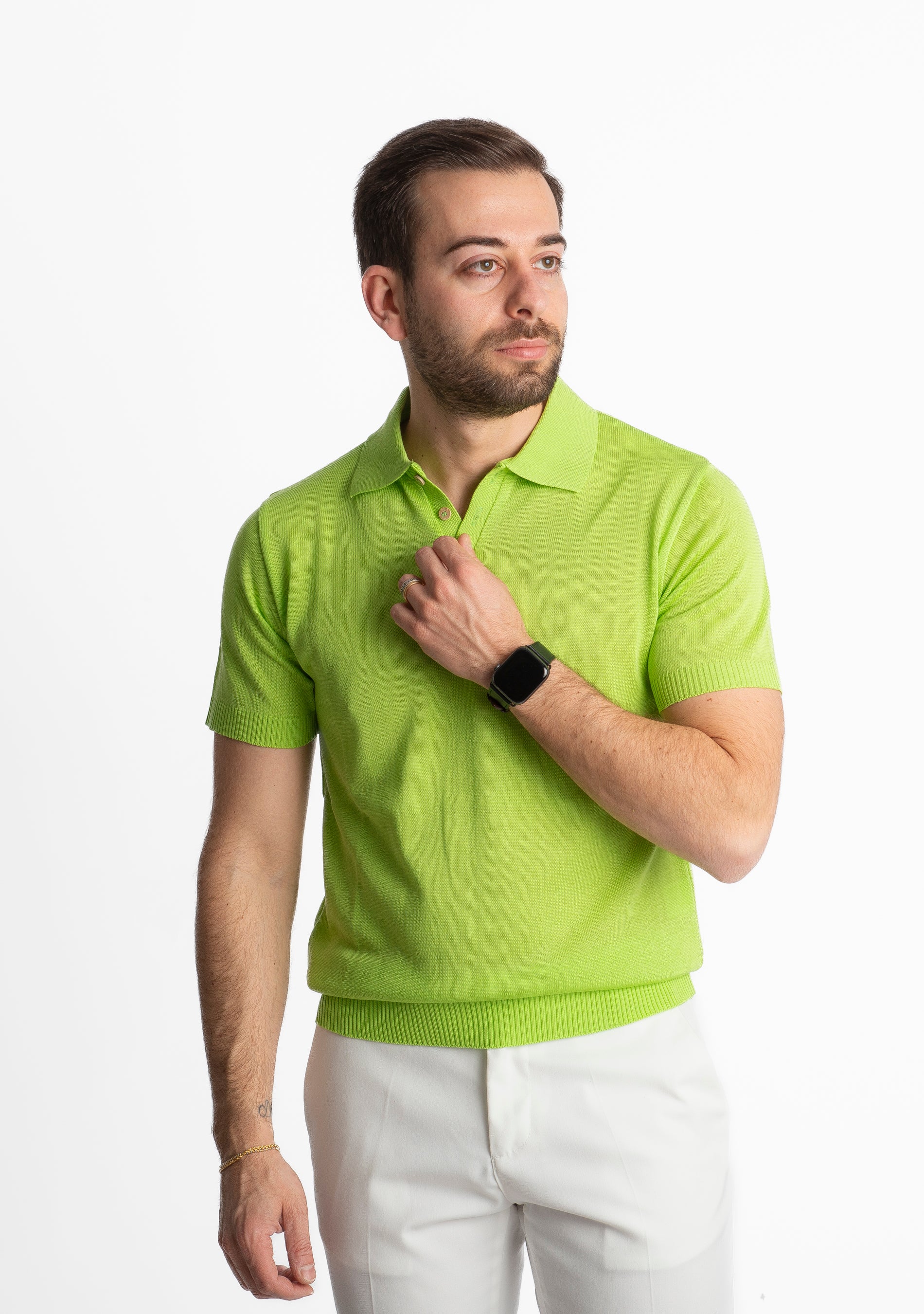 Polo Uomo Canarie Verde Acido