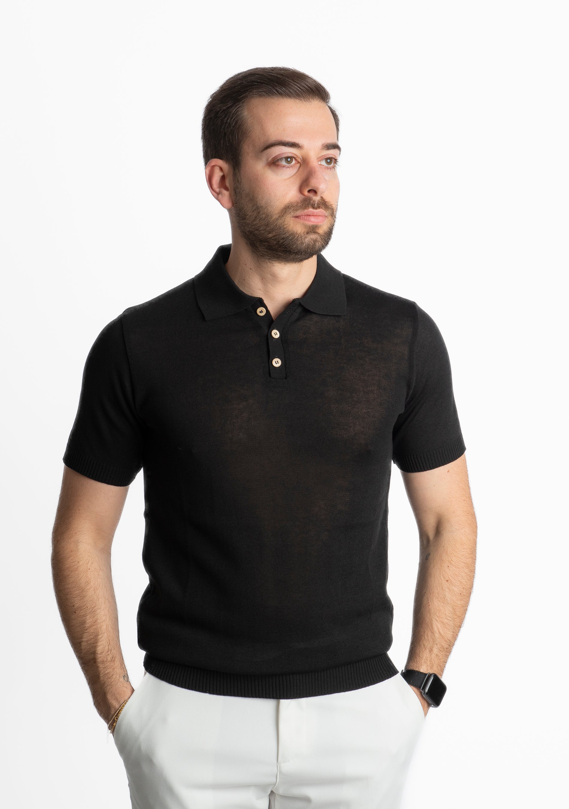Polo Uomo Canarie Nera