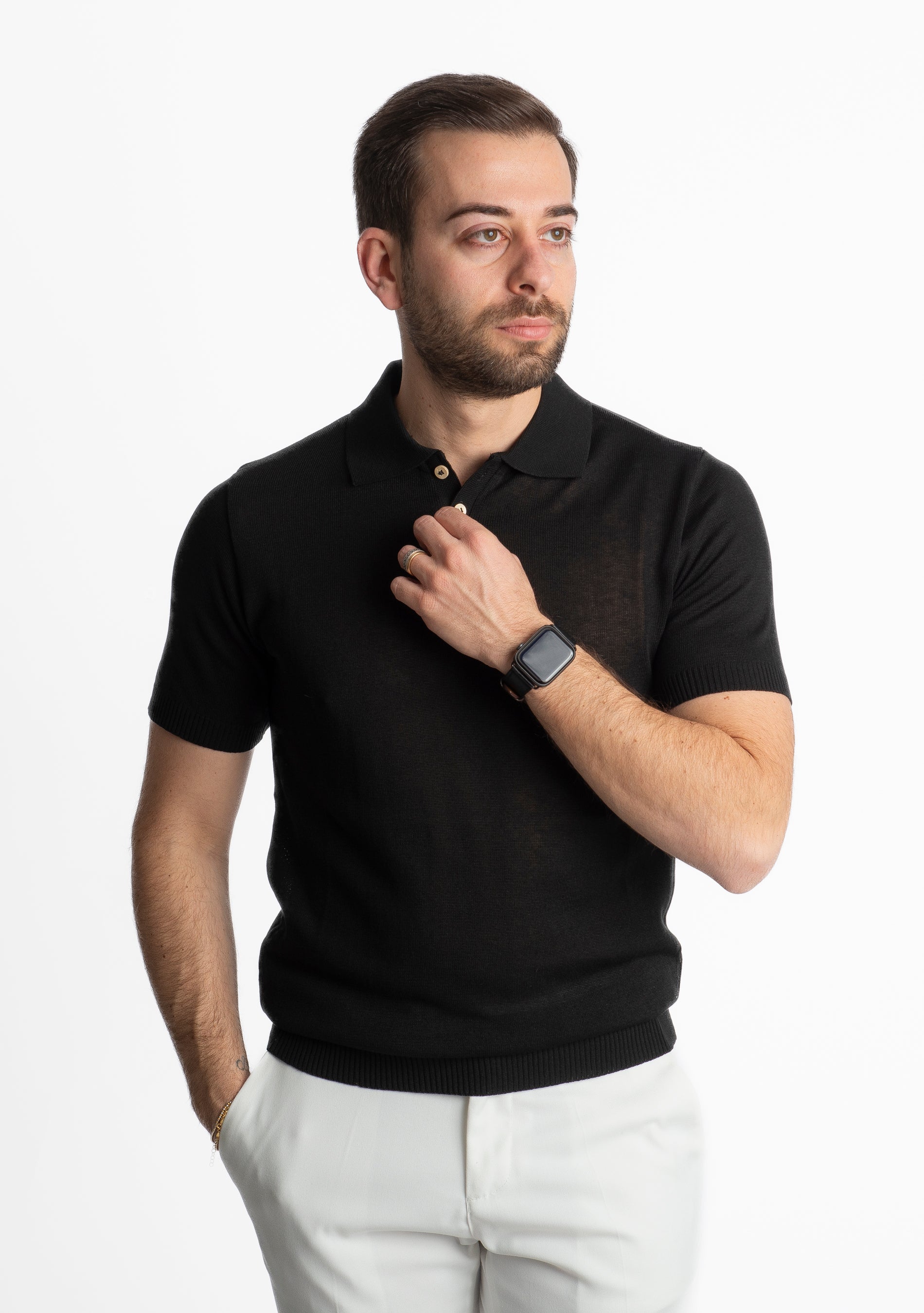 Polo Uomo Canarie Nera