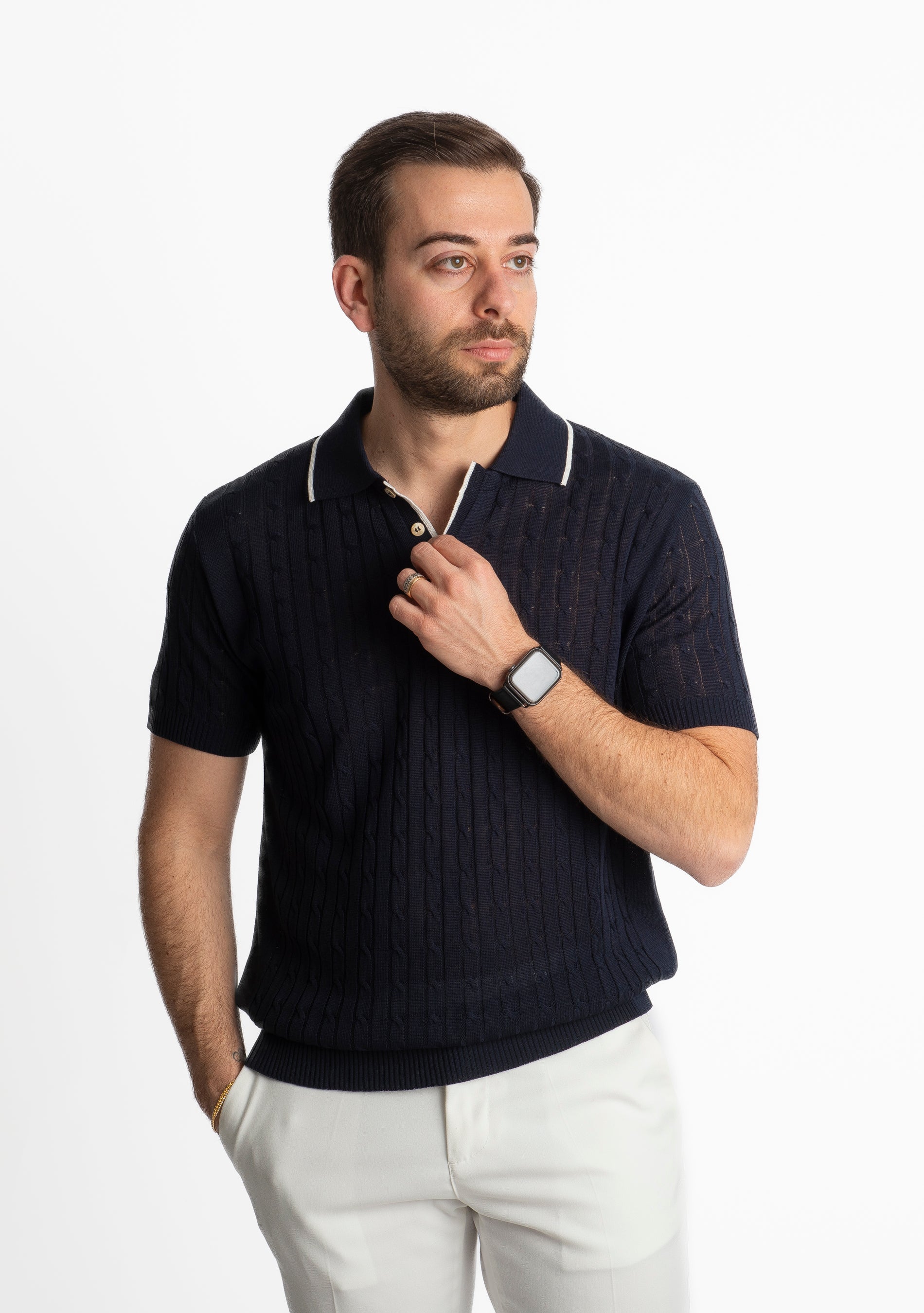 Polo in Filo Sassari Blu